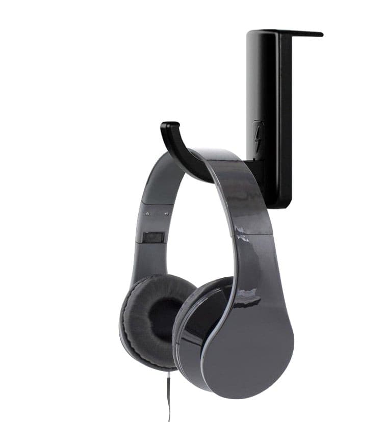 Supporto Cuffie Adesivo Universale per Monitor e Scrivania Nero (2 Pezzi) - 12