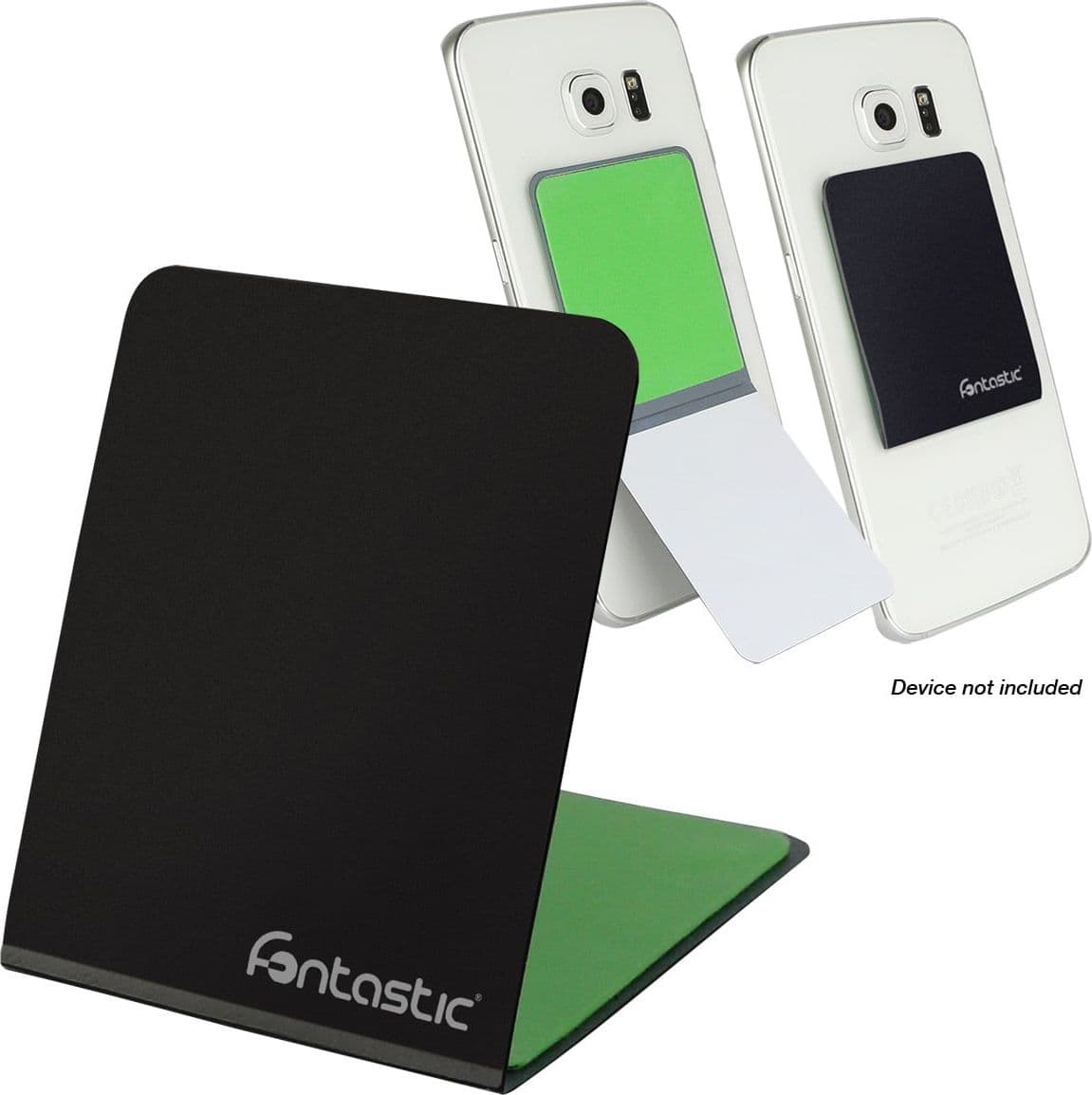Supporto Smartphone Universale Adesivo Grip Phone con Stand Nero - 10