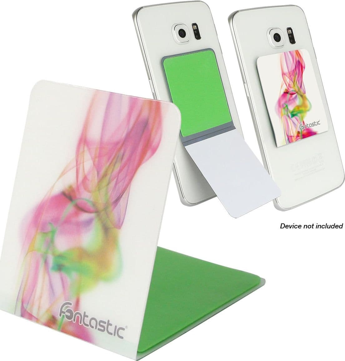 Supporto Smartphone Universale Adesivo Grip Phone con Stand Fumo Bianco - 10
