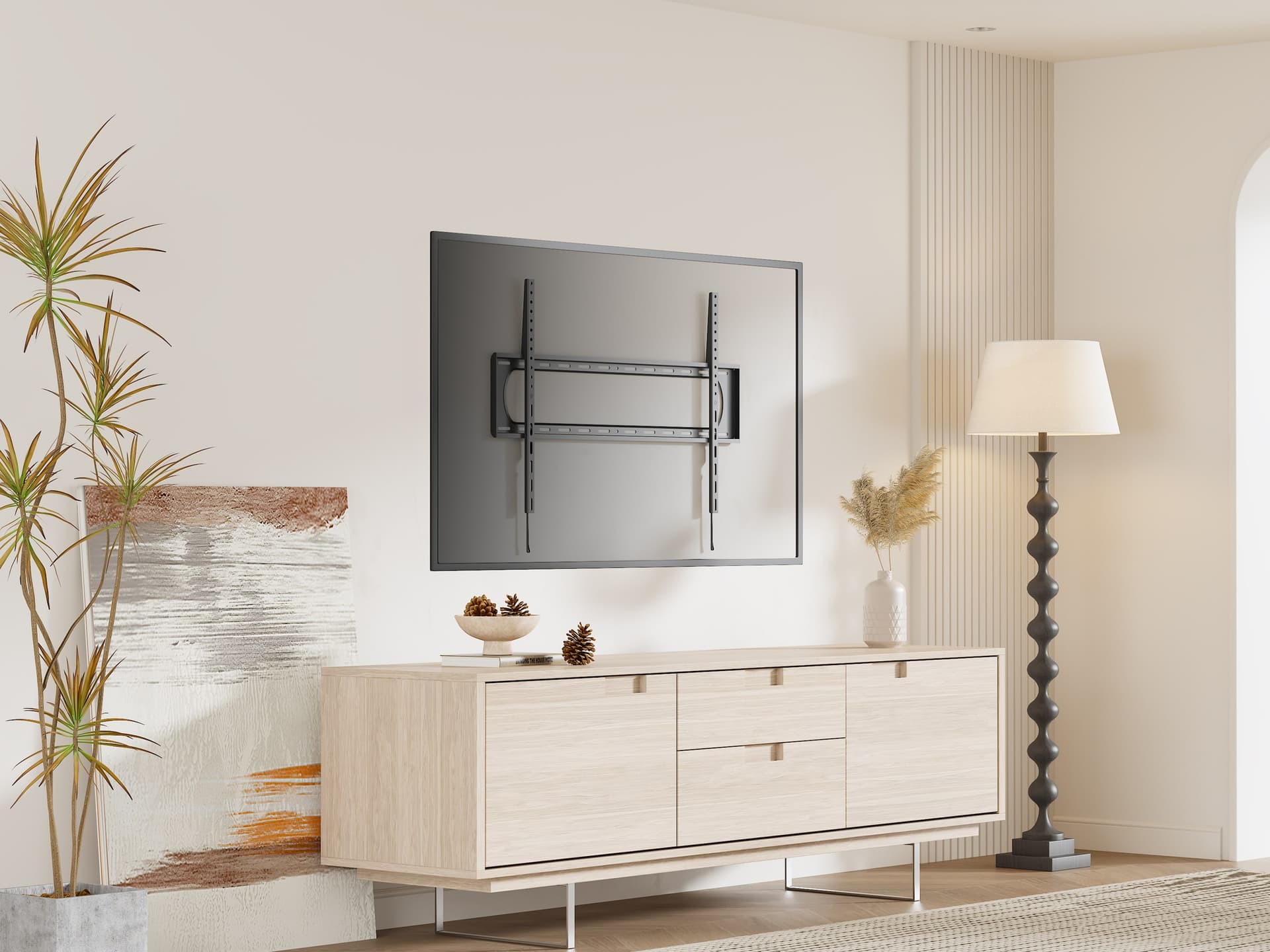 Staffa a Muro Fissa Slim TV LED LCD 60-120'' - 12