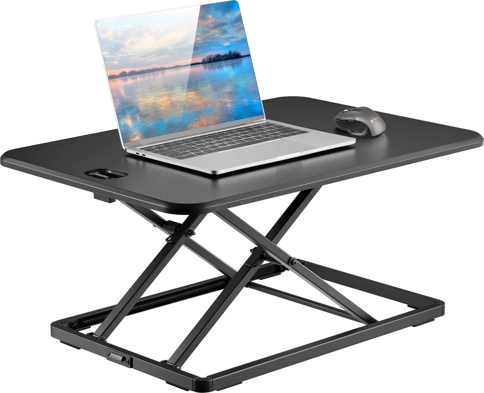 Convertitore da Scrivania In Piedi Postazione di Lavoro Sit Stand Ultra Slim Altezza Regolabile - 11
