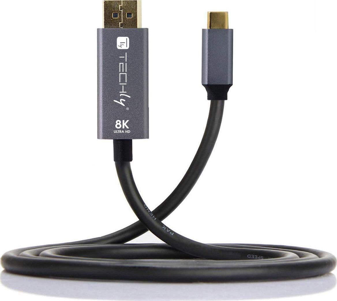 Cavo Adattatore USB-C&trade 3.2 a Displayport 1.4 8K@60Hz 1,8 m - 10