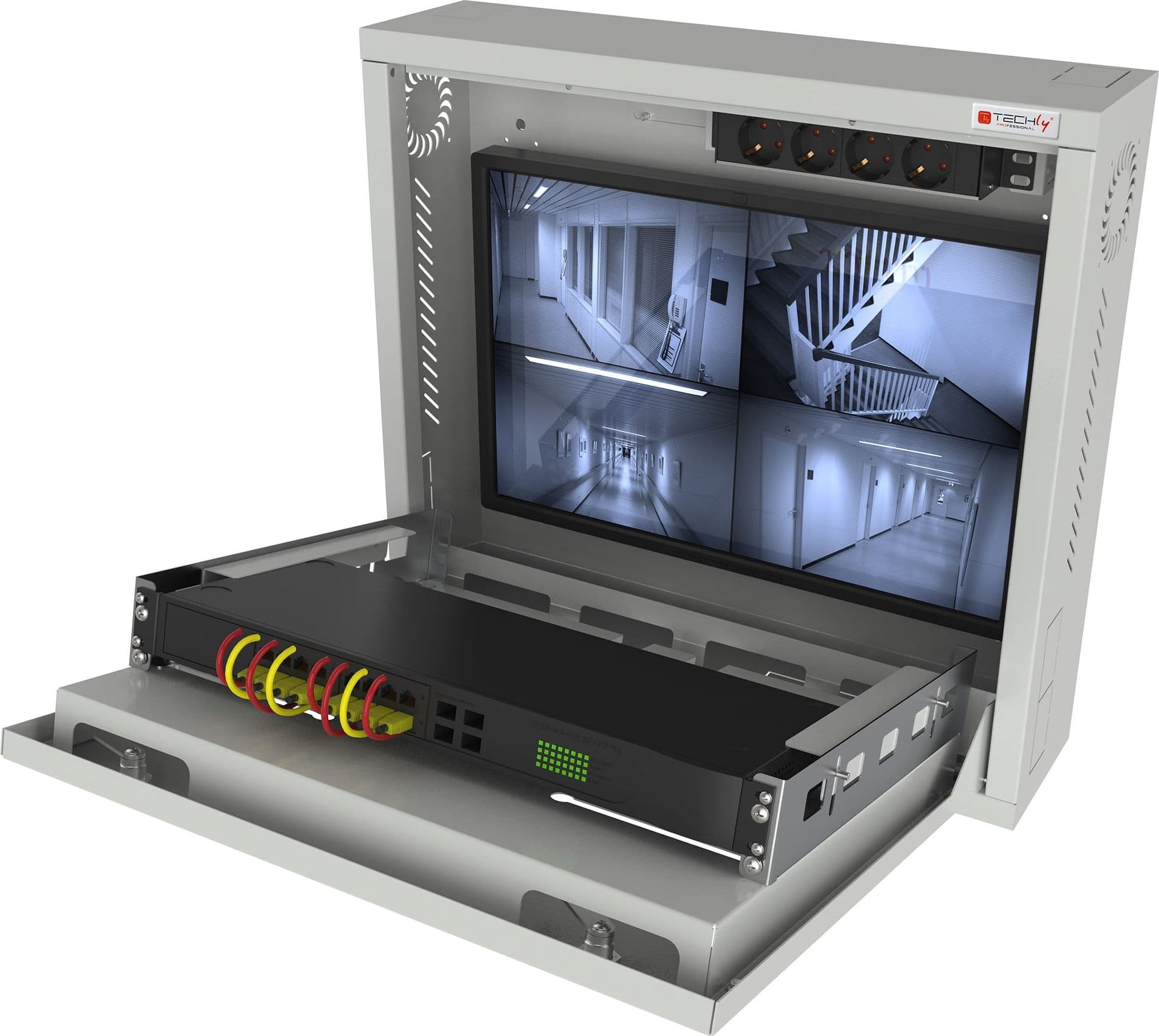 Box di Sicurezza per DVR e Sistemi di Videosorveglianza con Finestra per Schermo - 10