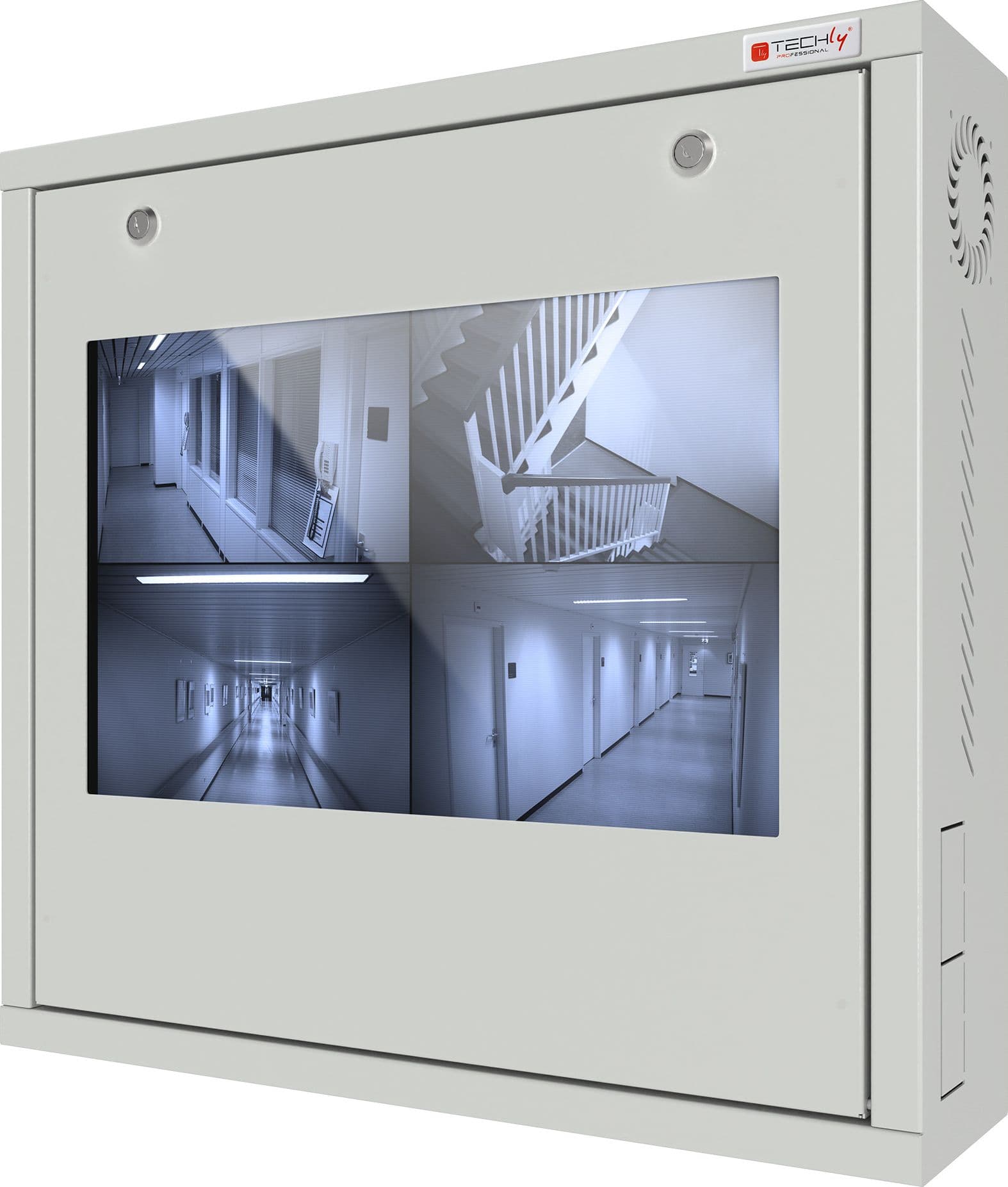 Box di Sicurezza per DVR e Sistemi di Videosorveglianza con Finestra per Schermo - 8