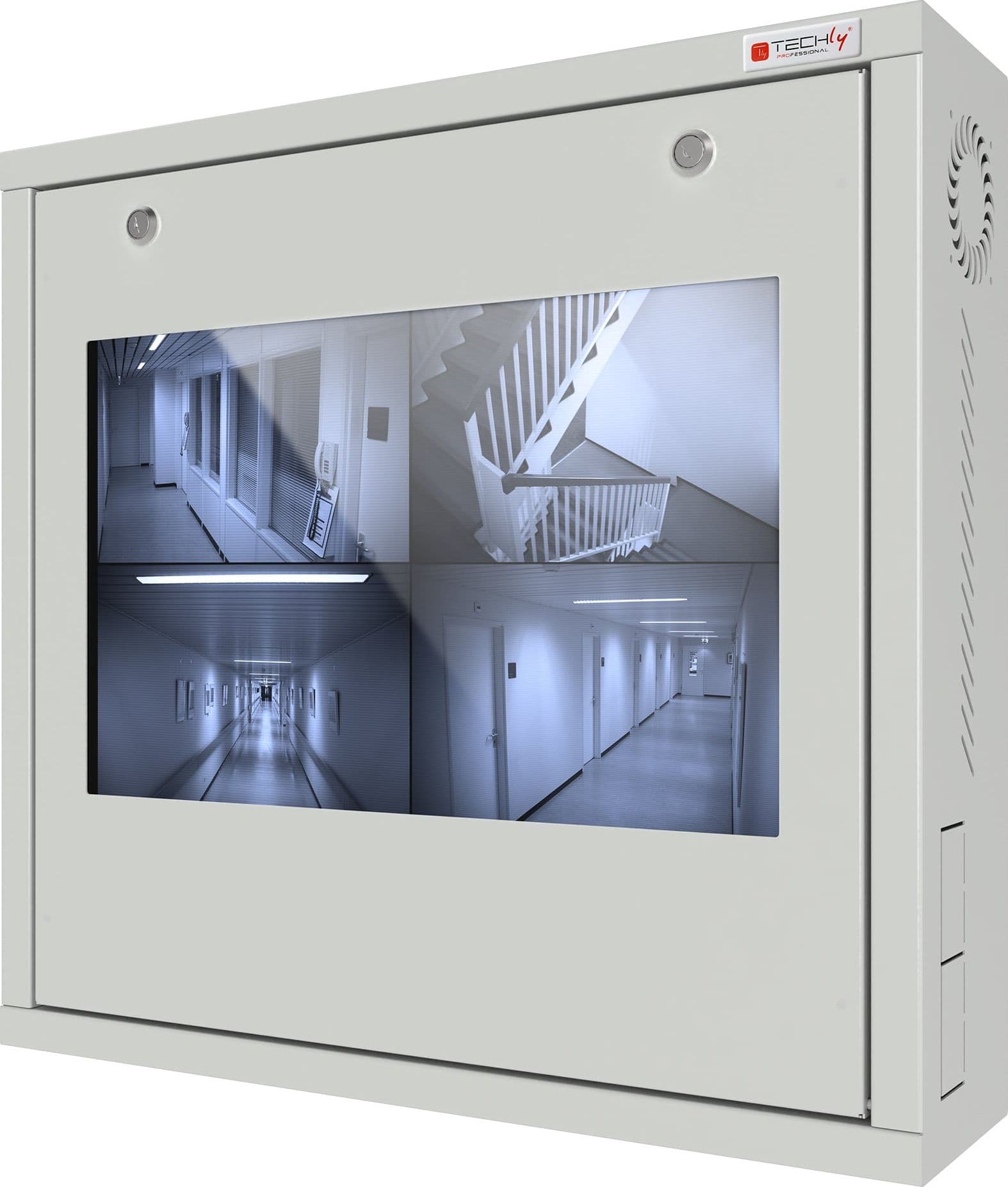Box di Sicurezza per DVR e Sistemi di Videosorveglianza con Finestra per Schermo - 9