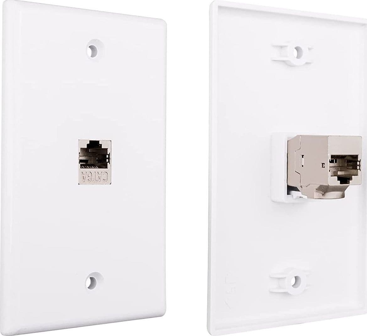 Accoppiatore di Rete RJ45 Cat.6A F/F Schermato FTP da pannello 16.5mm - 11