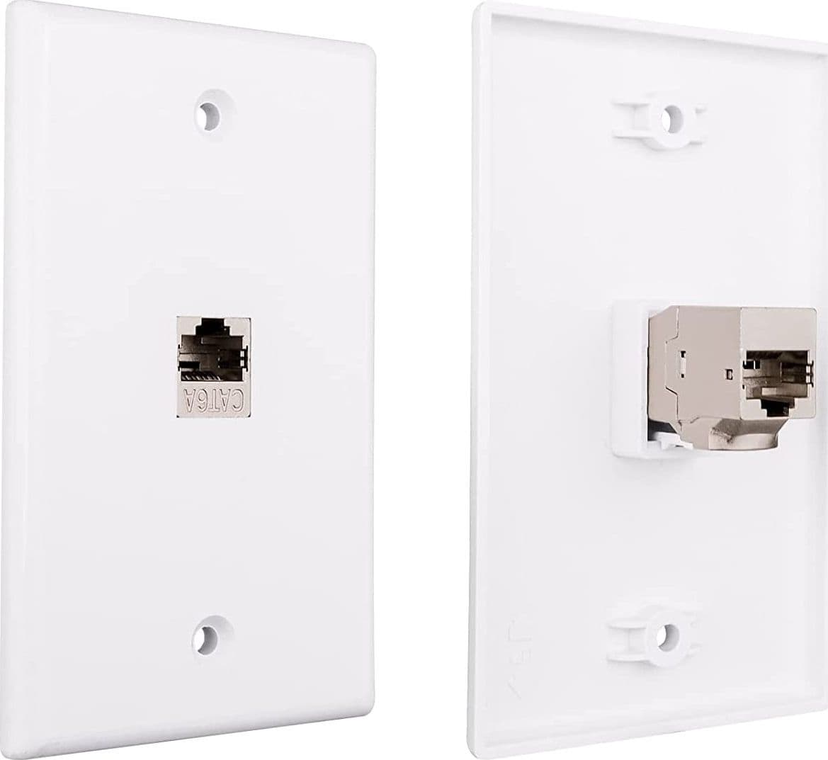 Accoppiatore di Rete RJ45 Cat.6A F/F Schermato FTP da pannello 16.5mm - 12
