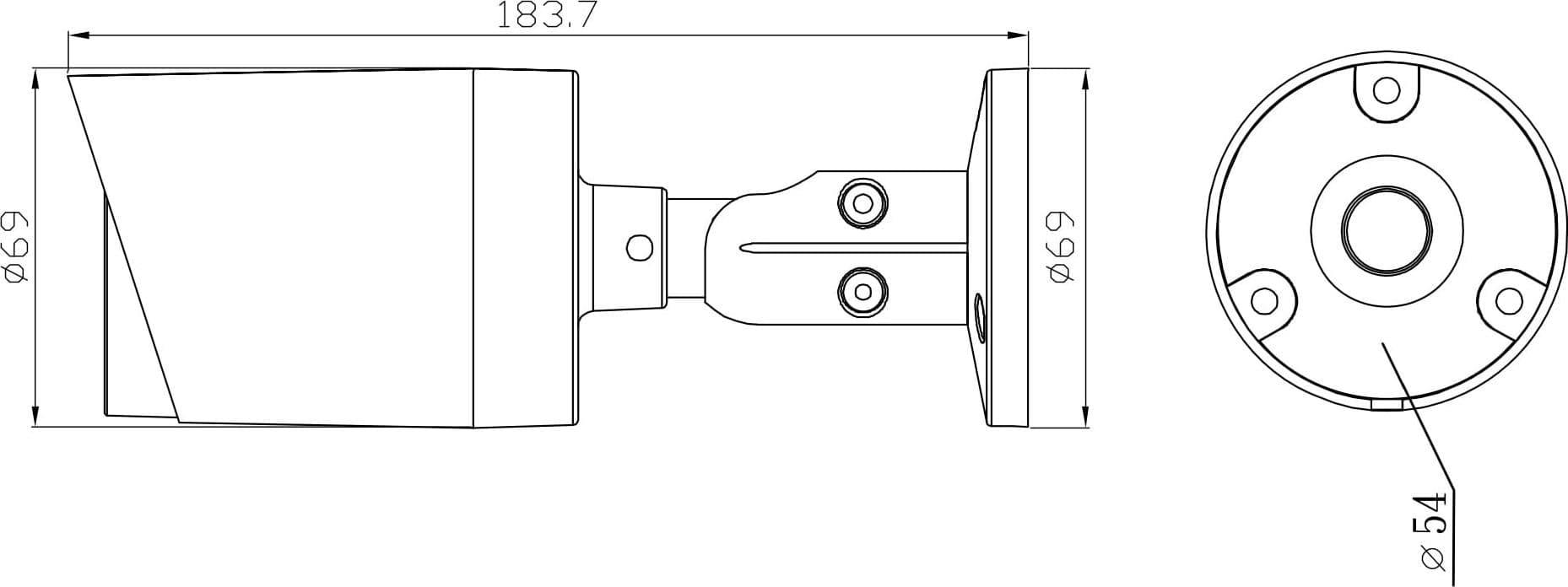 Telecamera IP Bullet IR H.265 da 8MP Rilevamento Basato su AI, DGM8109SVAT - 7