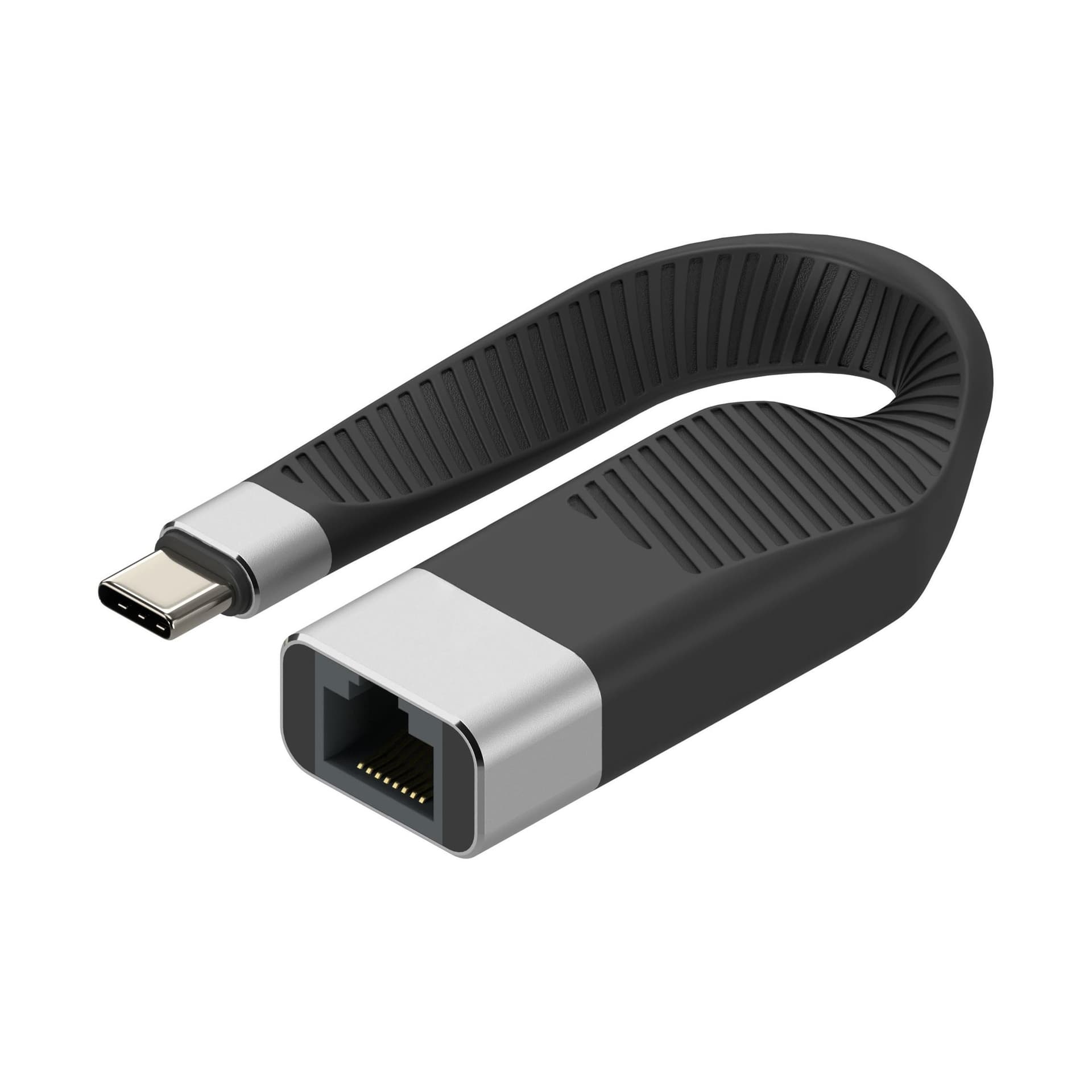 Cavo Corto Piatto USB-C&trade Maschio a RJ45 Femmina FPC 14,4 cm - 8
