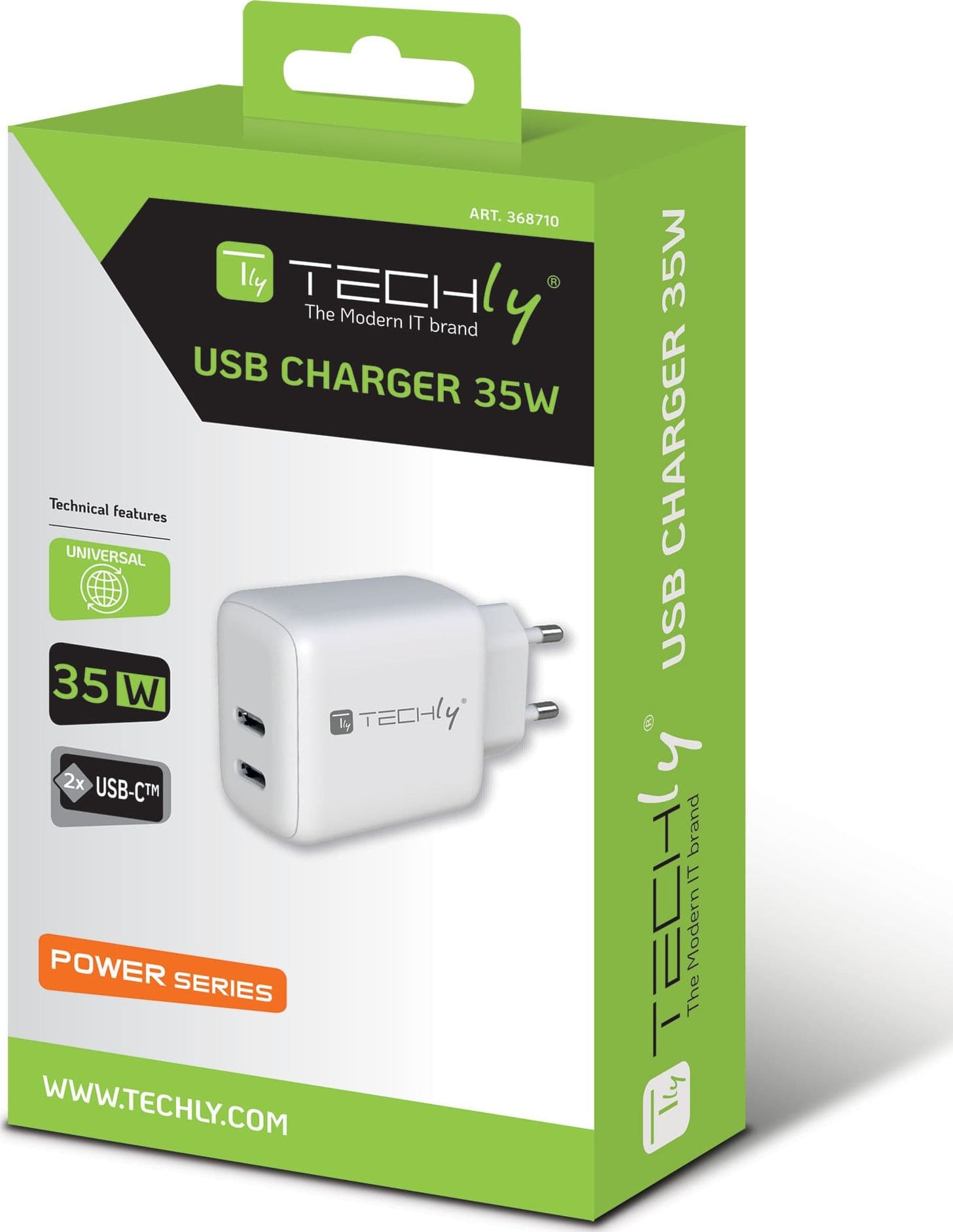 Caricatore Alimentatore 2 porte USB-C&trade da Muro 35W - 11