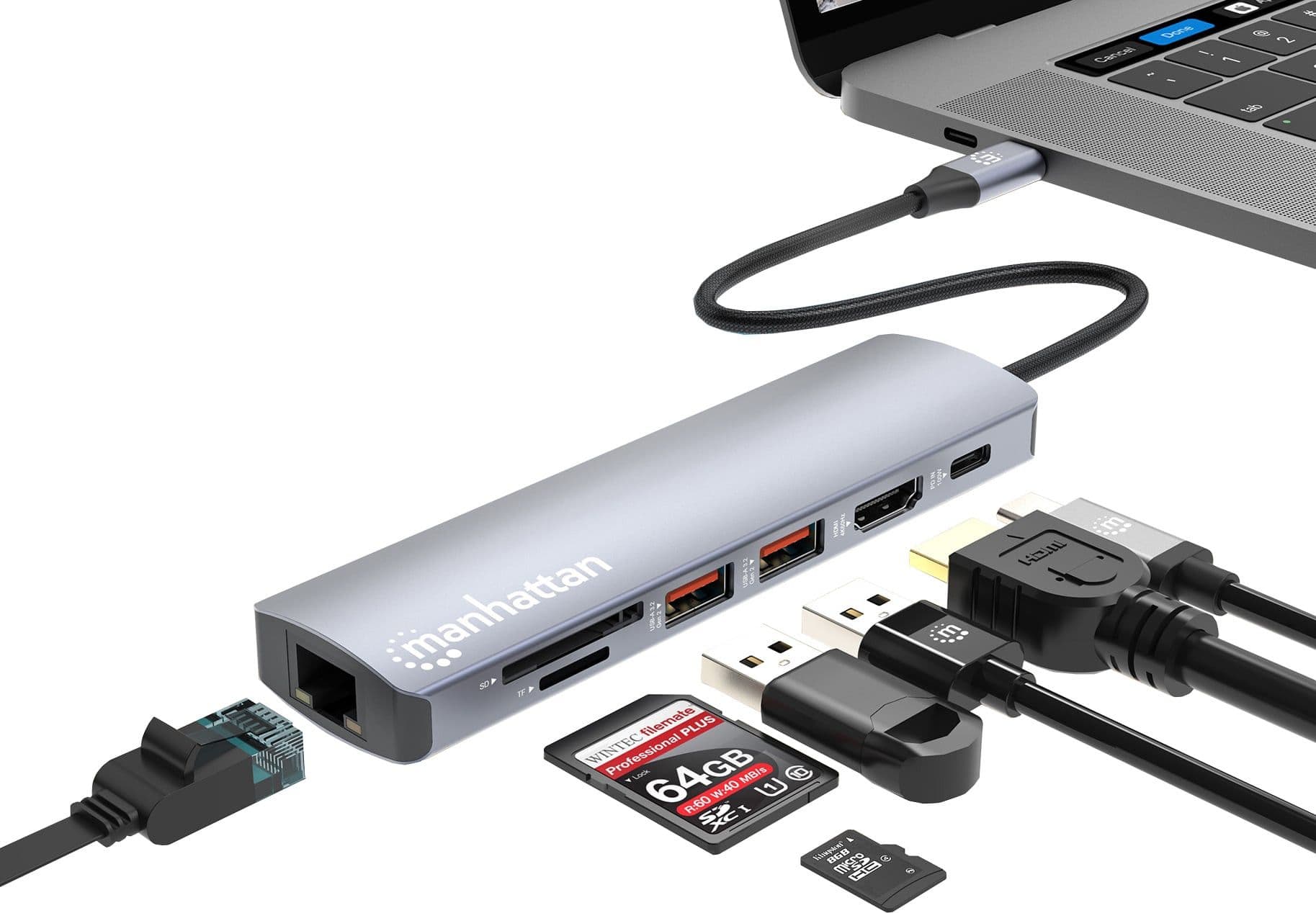 Docking Station USB-C&trade PD 7-in-1 4K Hub Multiporta - 12