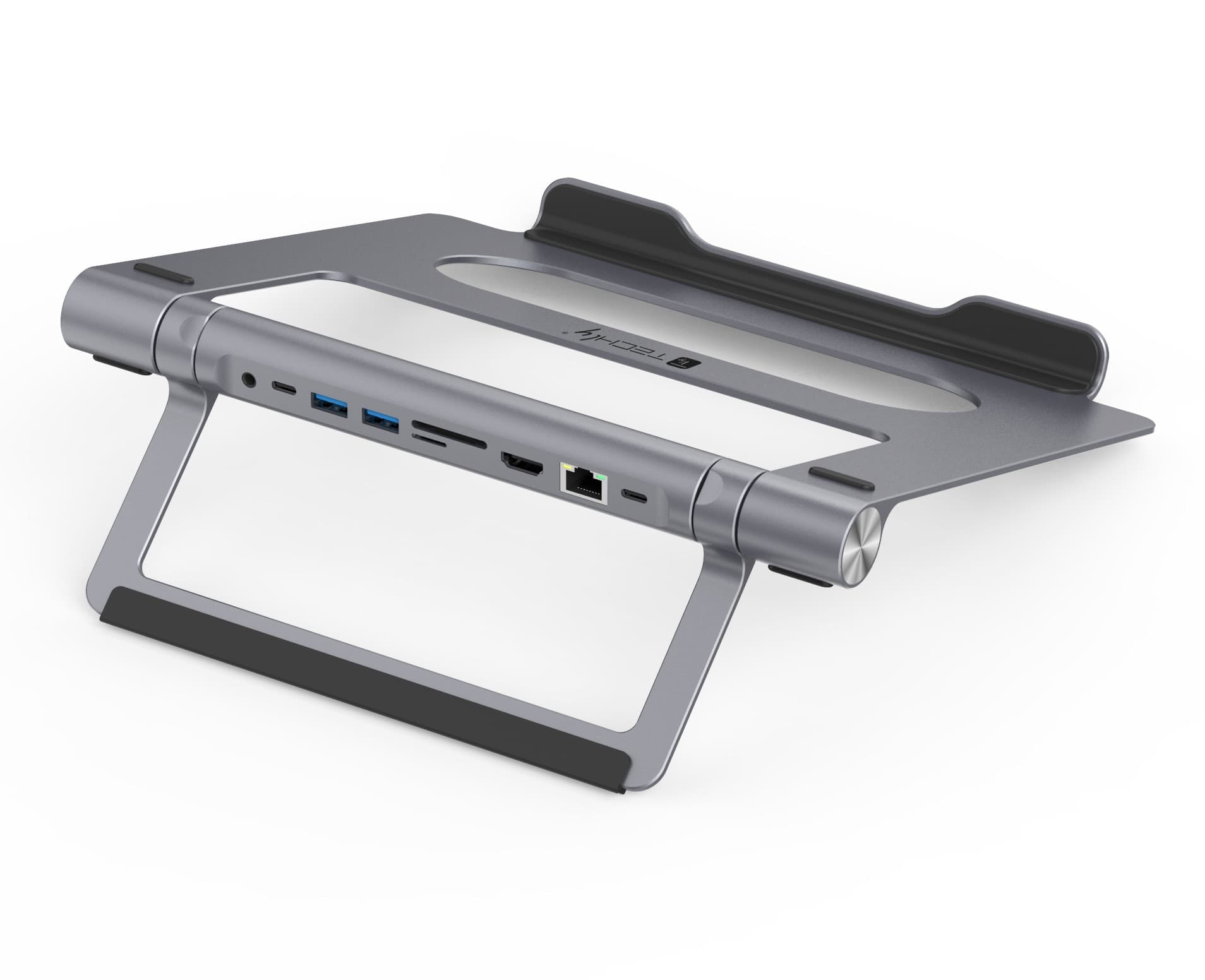 Docking Station USB-C&trade 9 in 1 Hub USB3.2 Stand per Notebook Pieghevole - 9