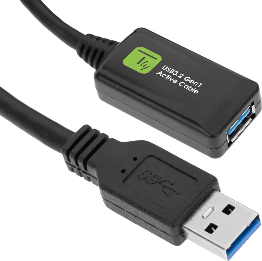 Cavo Prolunga Attivo USB3.2 SuperSpeed+ Estensore di Segnale 5m Nero - 11