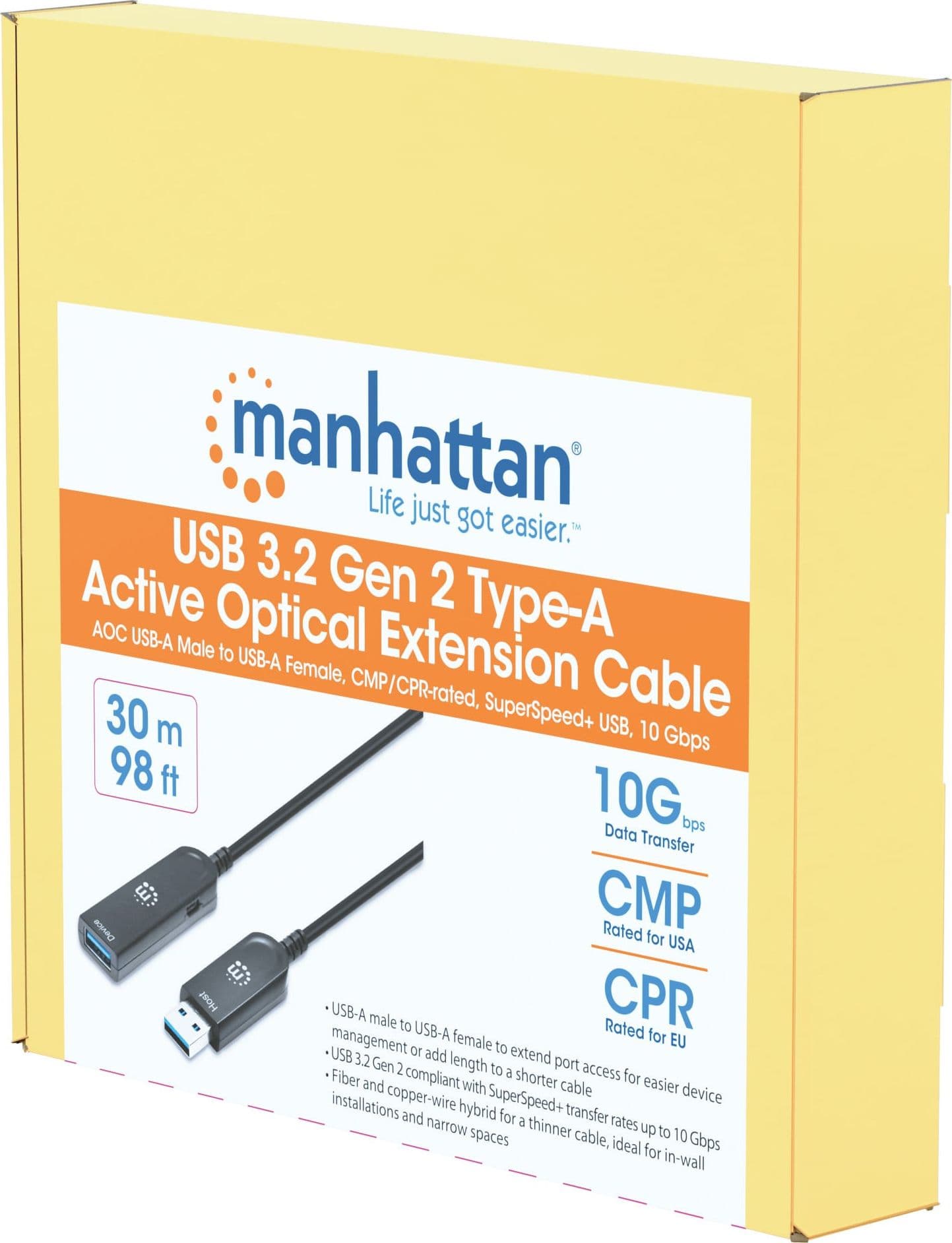 Cavo Ottico Attivo USB 3.2 Gen 2 SuperSpeed+ Active Optical Cable USB A M/F 30m - 13