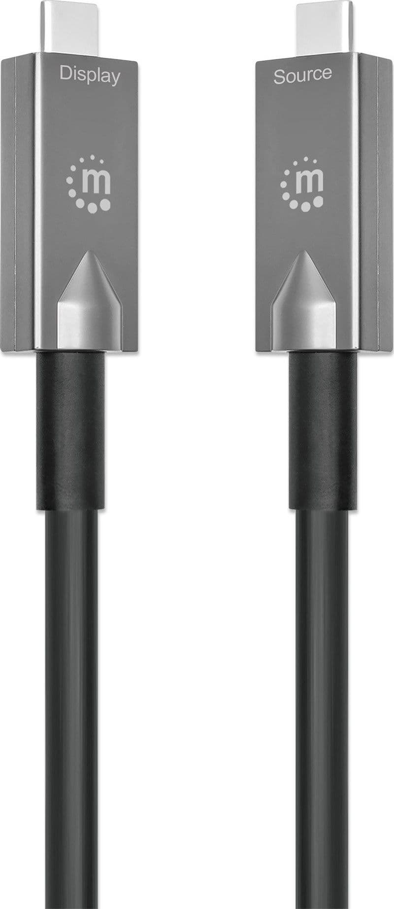 Cavo Ottico Attivo Dati e Video USB 3.2 Gen 2 USB-C&trade M/M Fibra Ottica 4K 10 m - 12
