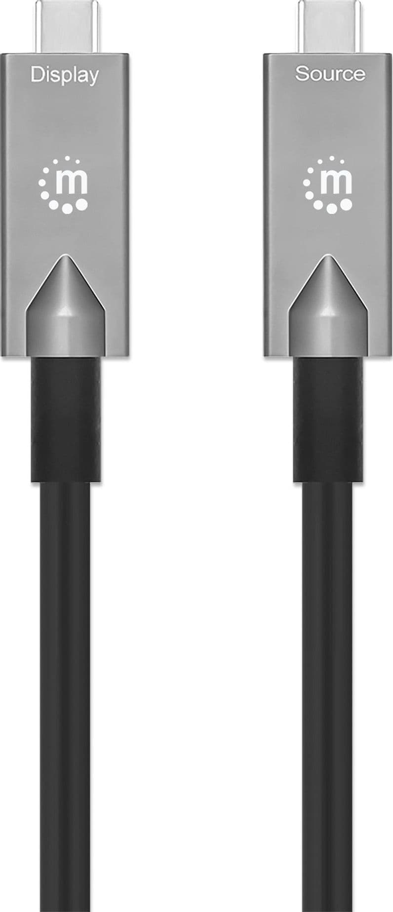 Cavo Ottico Attivo Dati e Video USB 3.2 Gen 2 USB-C&trade M/M Fibra Ottica 4K 7,5 m - 15
