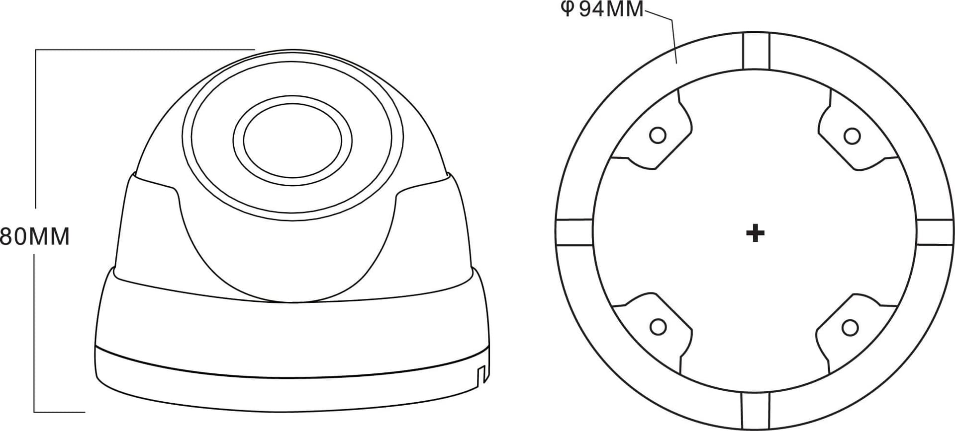 Telecamera IP Dome H.265 IR da 8 MP Rilevamento Basato su AI IP66, DGM8208SVAT - 5