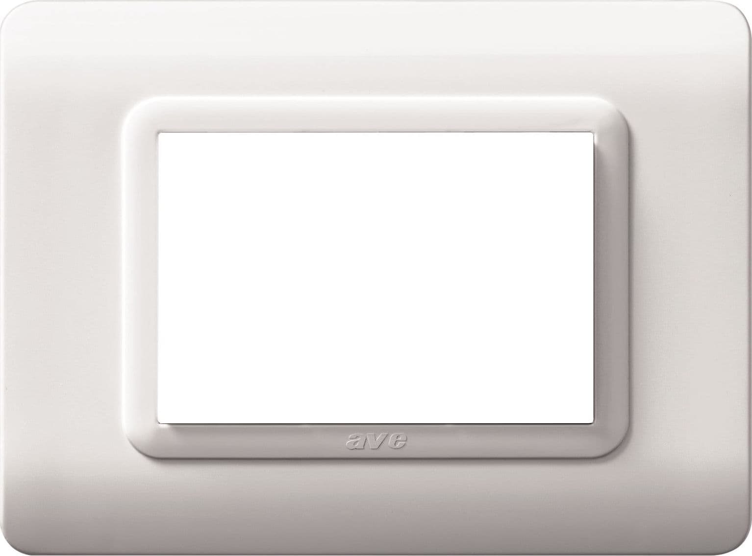 Placca Tecnopolimero S44 3 Moduli Bianco - 5