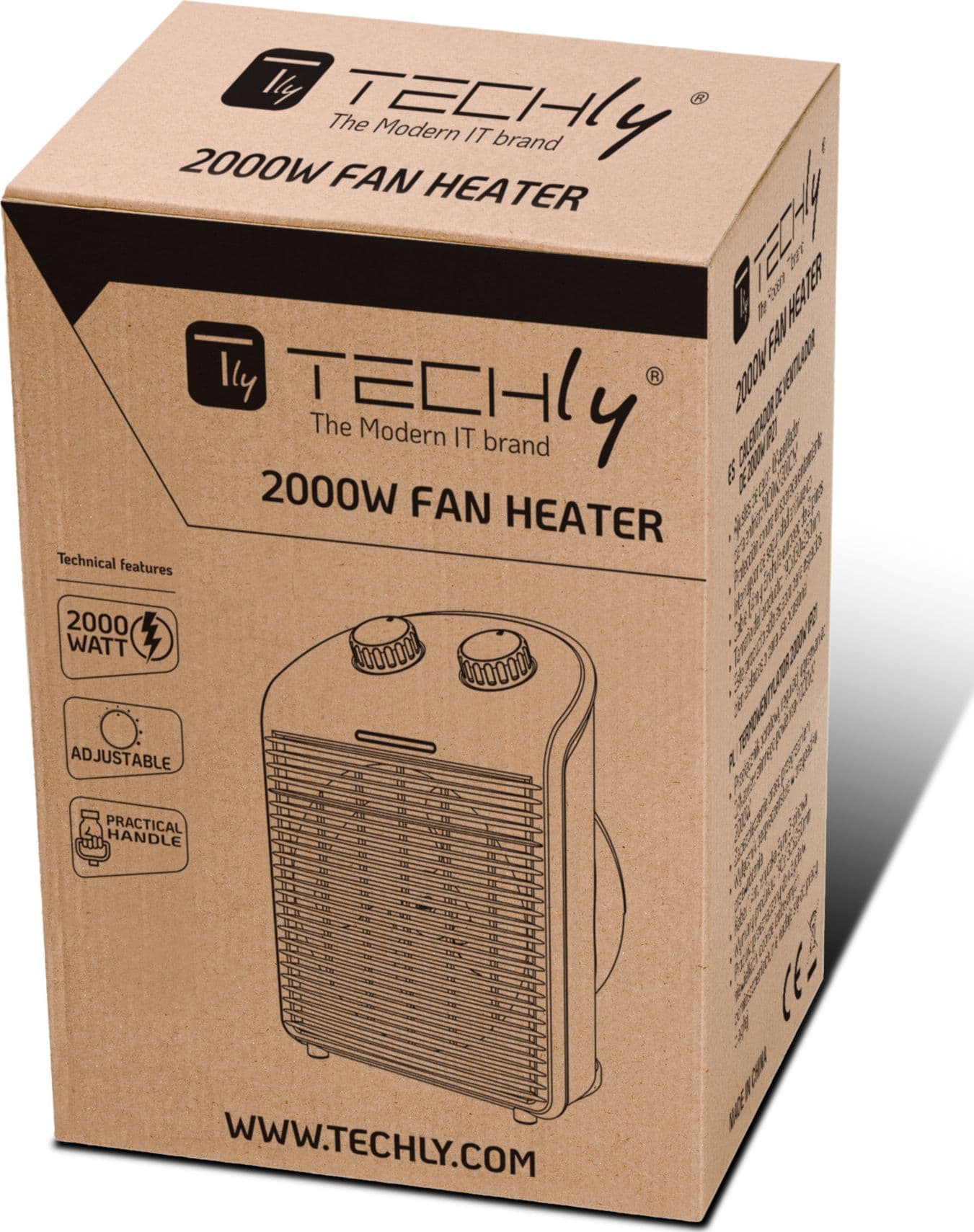 Termoventilatore Portatile 2 Regolazioni di Riscaldamento con Ventilazione IP21 2000W - 18