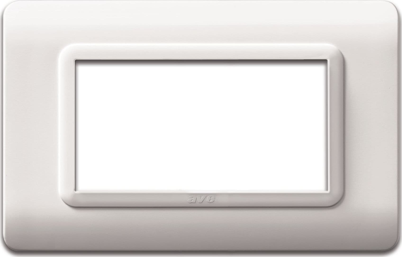 Placca Tecnopolimero S44 4 Moduli Bianco - 4