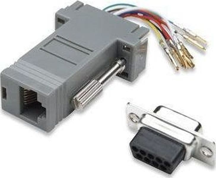 Adattatore Modulare DB 9p.F / RJ45 8 fili - 16