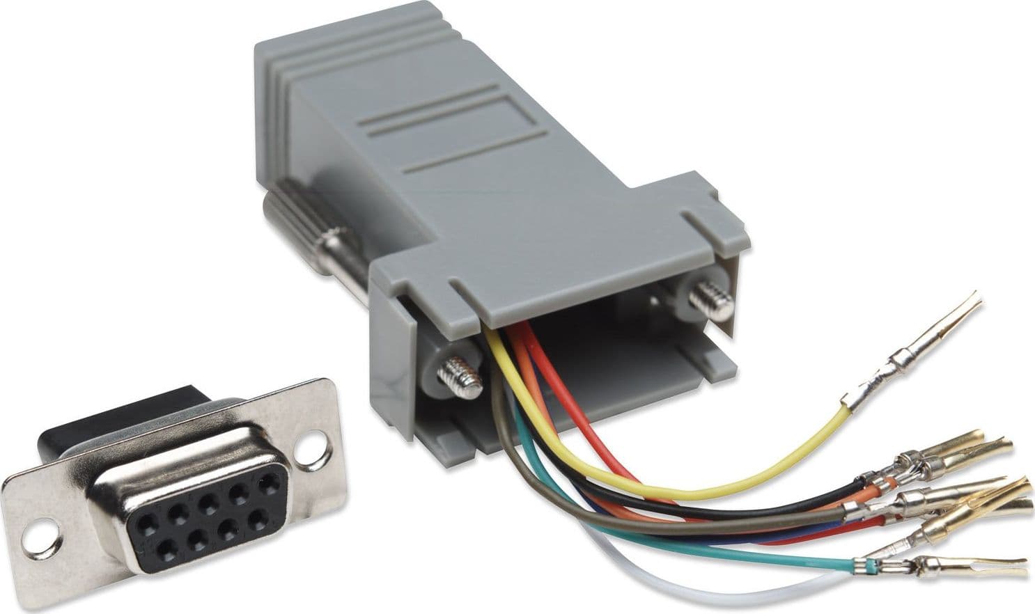 Adattatore Modulare DB 9p.F / RJ45 8 fili - 10