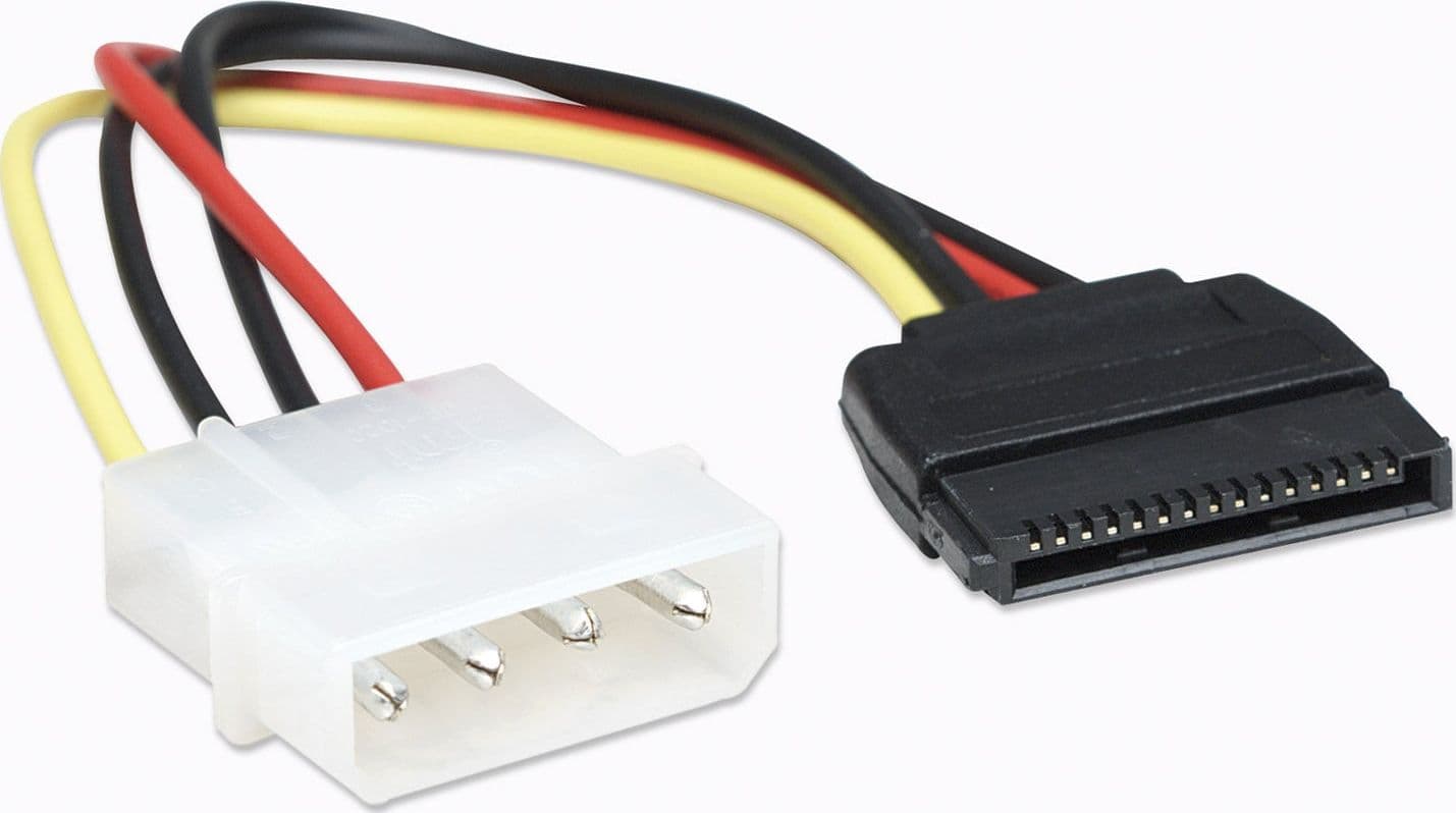 Cavo alimentazione SATA Molex 4pin M/SATA 15pin F - 8