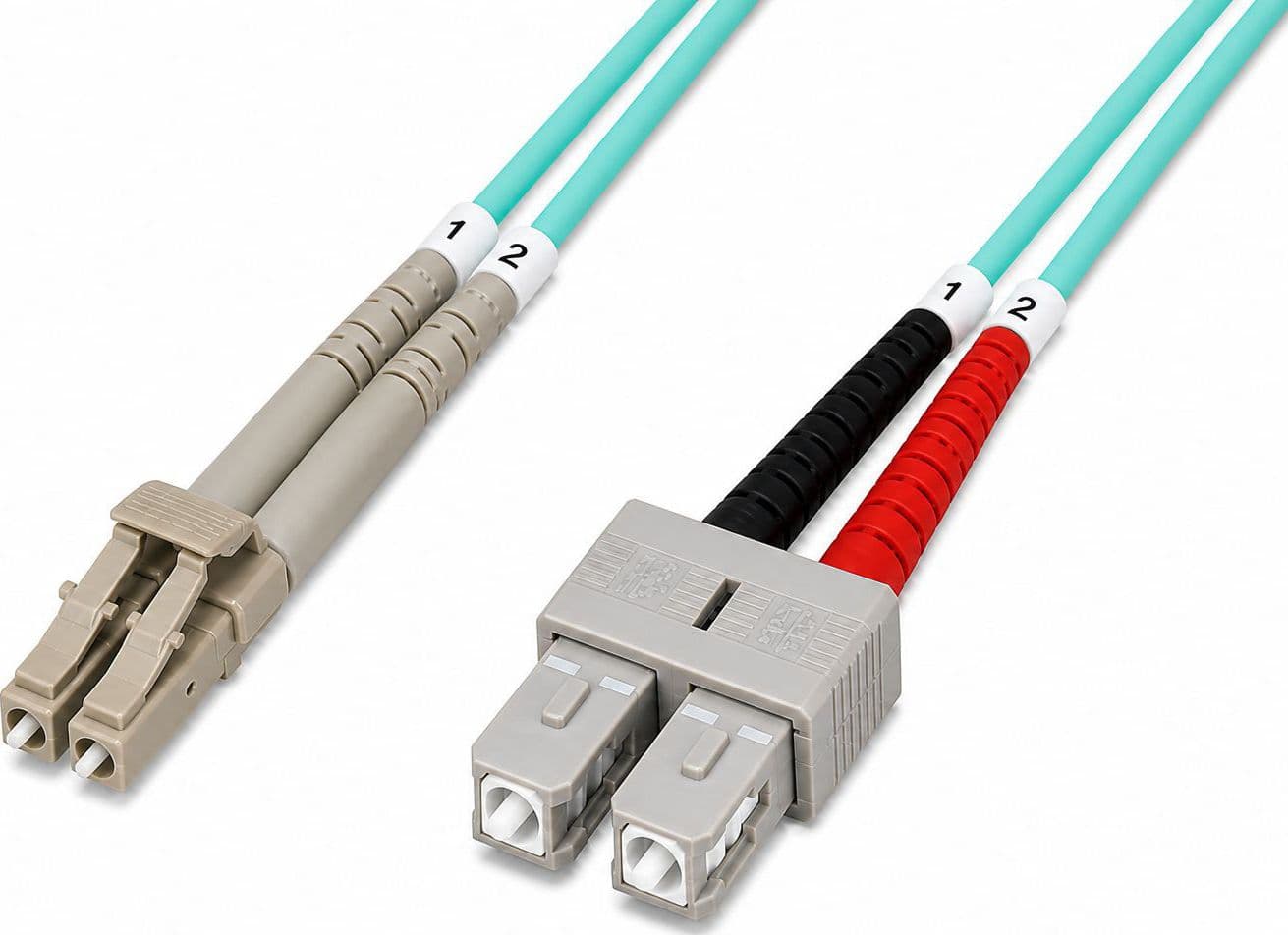 Cavo Fibra Ottica Multimodale OM3 SC/LC 50/125 10 m - 12