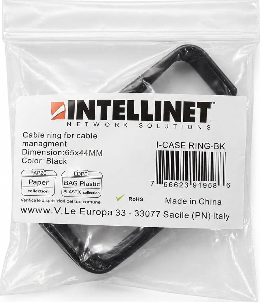 Passacavi per Armadi di Rete Nero - 7