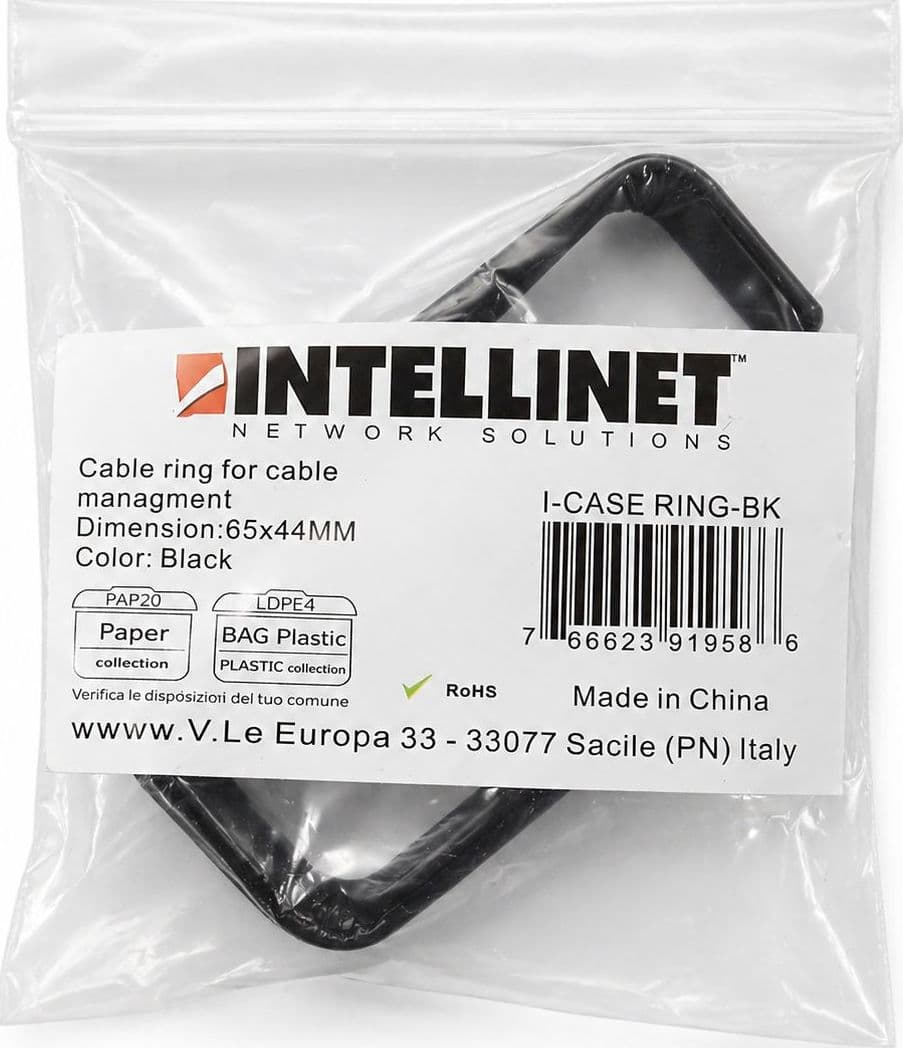 Passacavi per Armadi di Rete Nero - 8