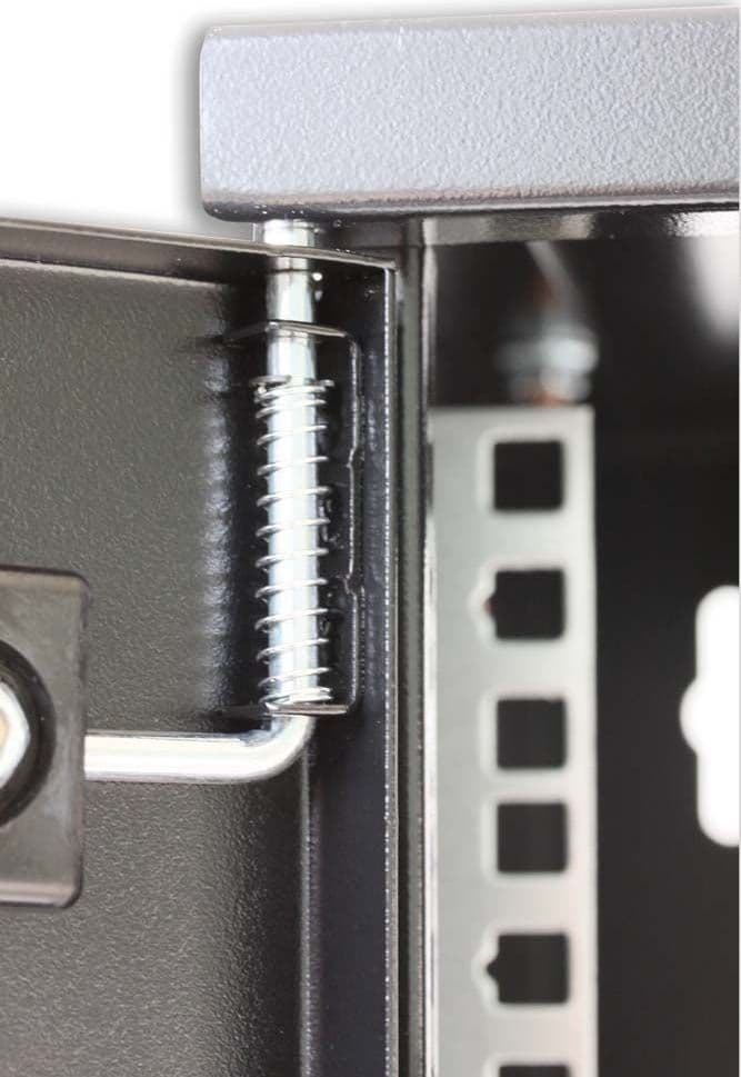 Armadio Rack 19'' a muro 10 unit&agrave prof. 400 Nero Assemblato - 12