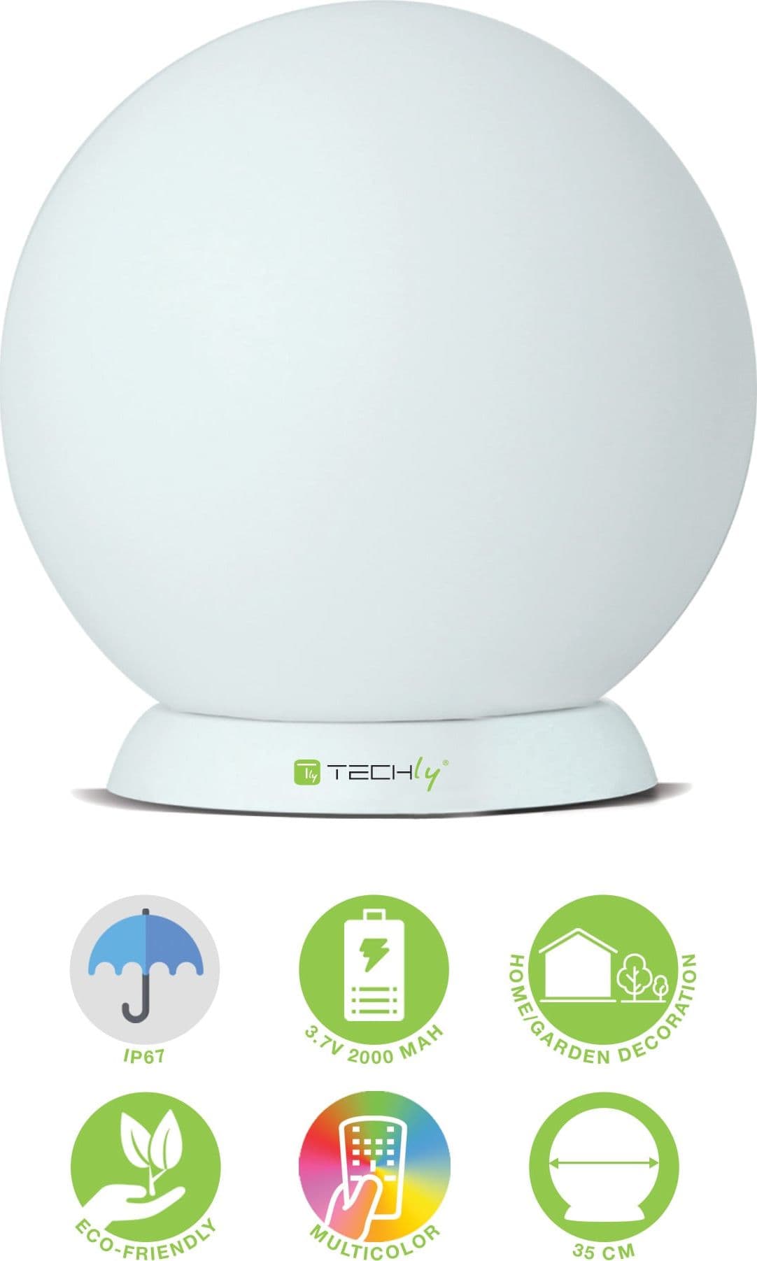 Lampada LED Multicolor da Arredo a Sfera Medium - 14