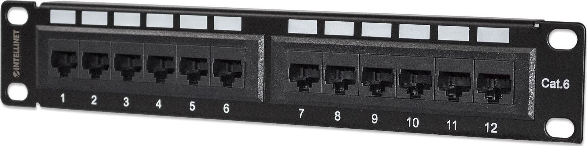 Pannello Patch per Rack 10'' 12 Porte UTP Cat.6 1HE - 9