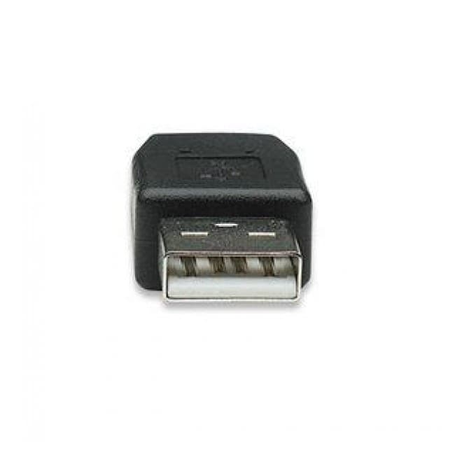 Adattatore Convertitore USB A Maschio a Mini B Femmina Nero - 10