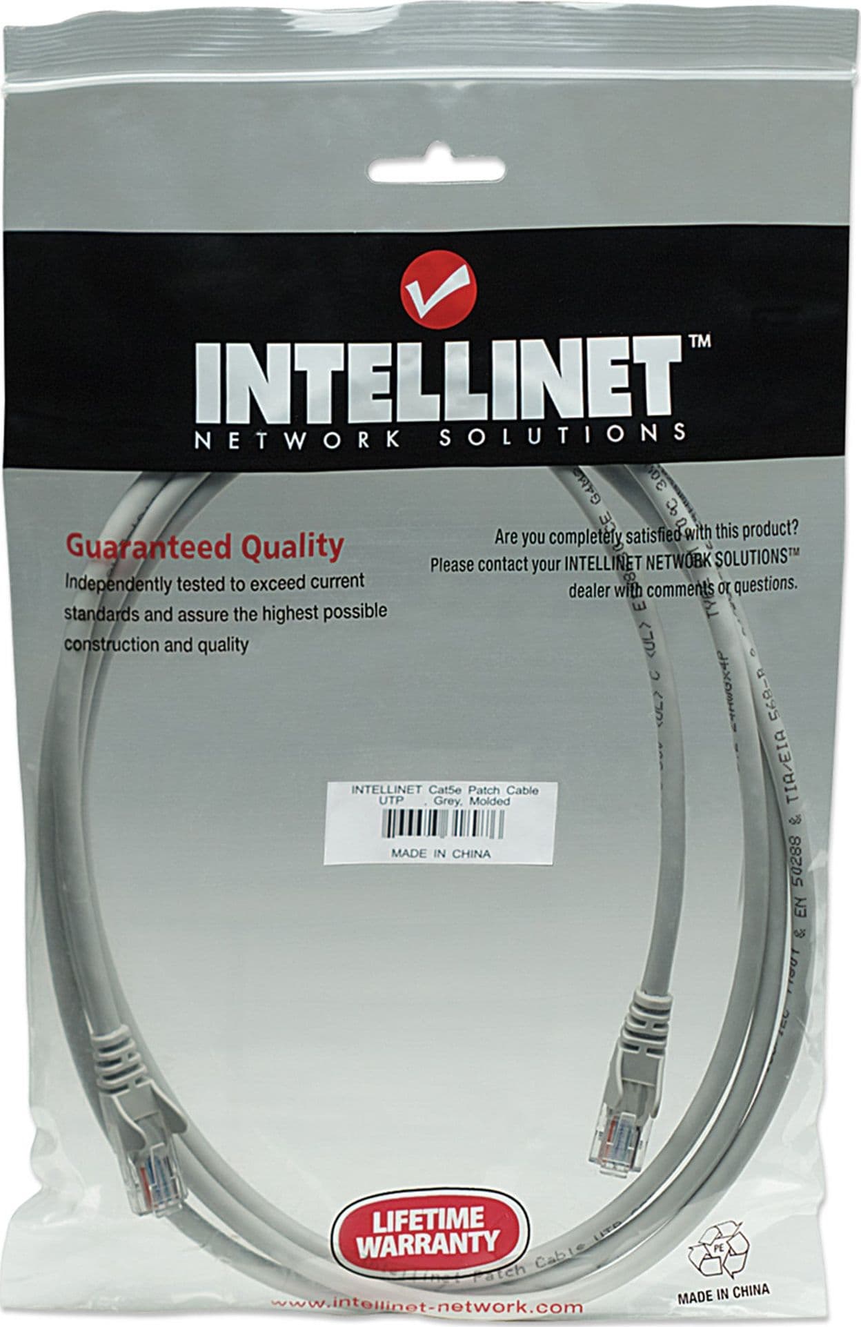 Cavo di rete Patch in Rame Cat. 5e Grigio UTP 1,5 m - 10