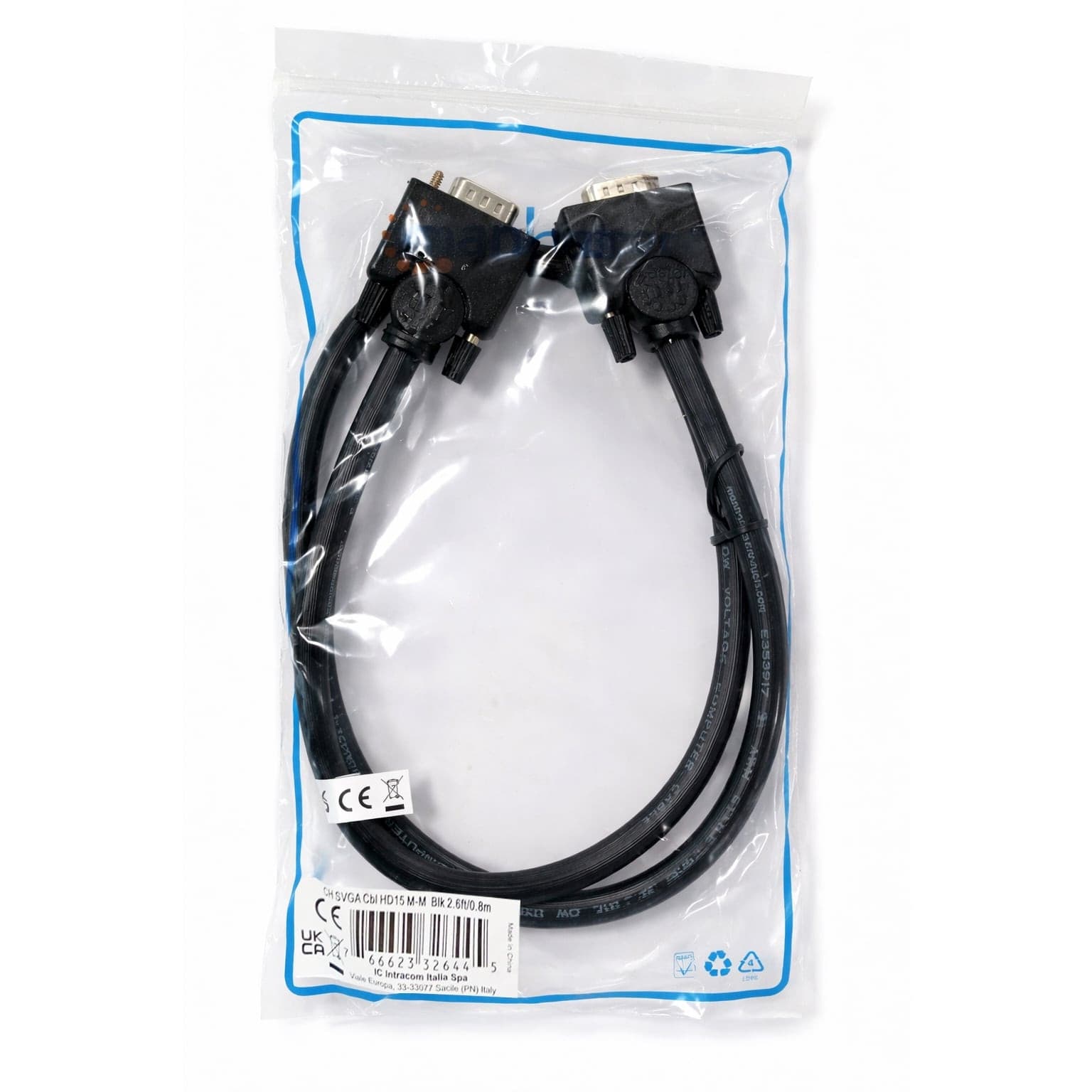 Cavo Monitor Svga M/M da 0,8 m - 9