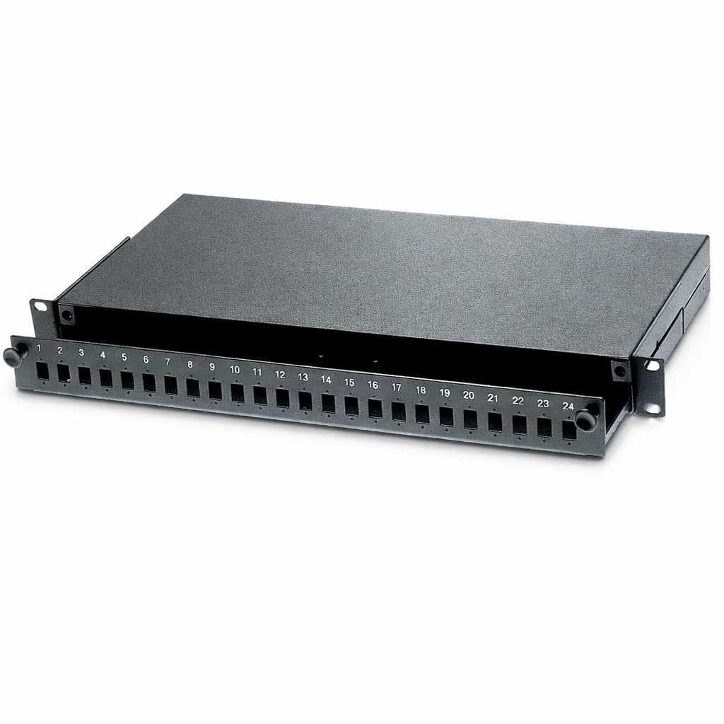 Cassetto Rack 19'' Fibra Ottica 24 porte LC Duplex/SC Simplex Nero - 11