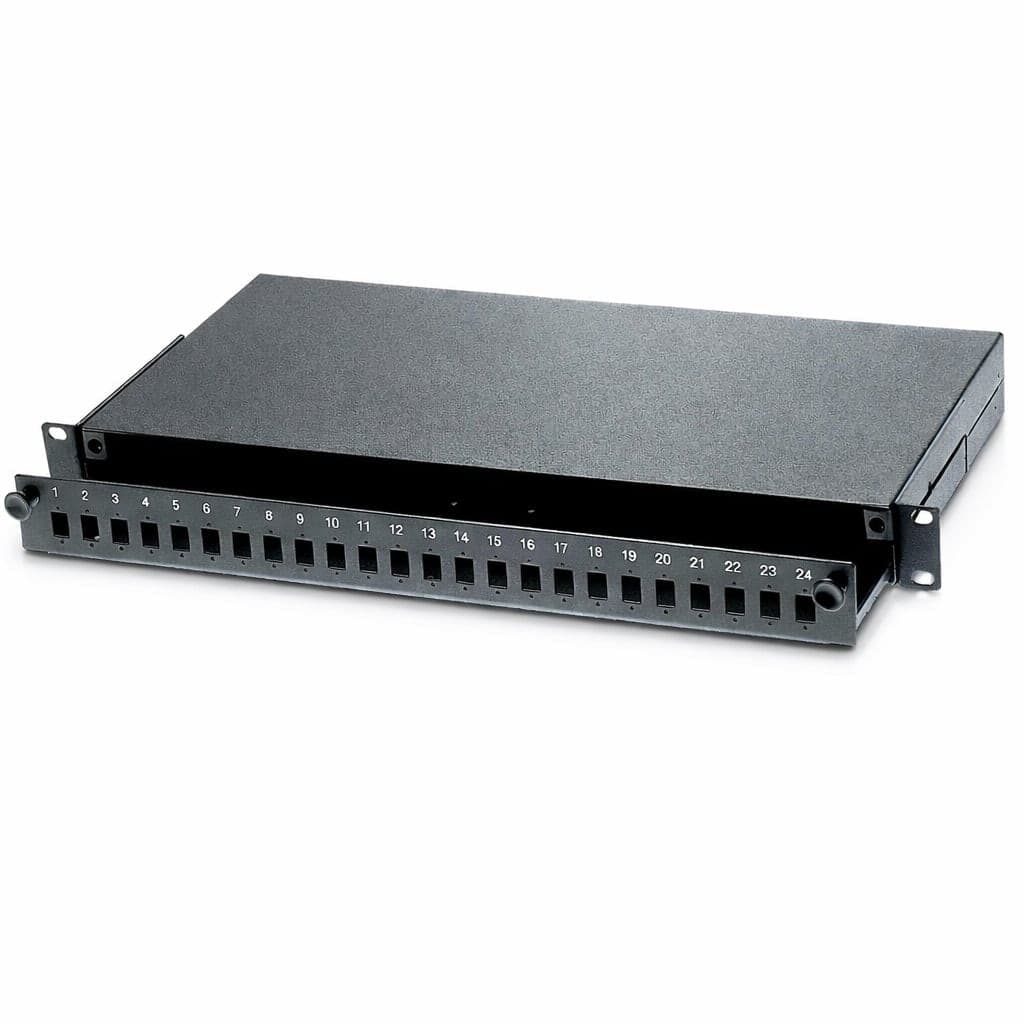 Cassetto Rack 19'' Fibra Ottica 24 porte LC Duplex/SC Simplex Nero - 10