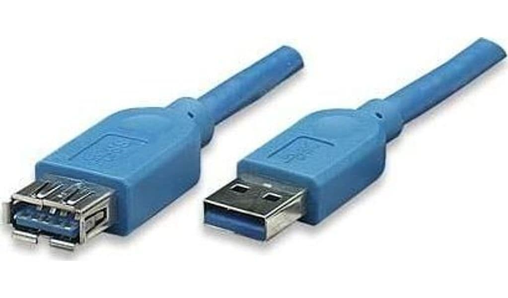Cavo Prolunga USB 3.2 Superspeed A maschio/A femmina 0,5m Blu - 16