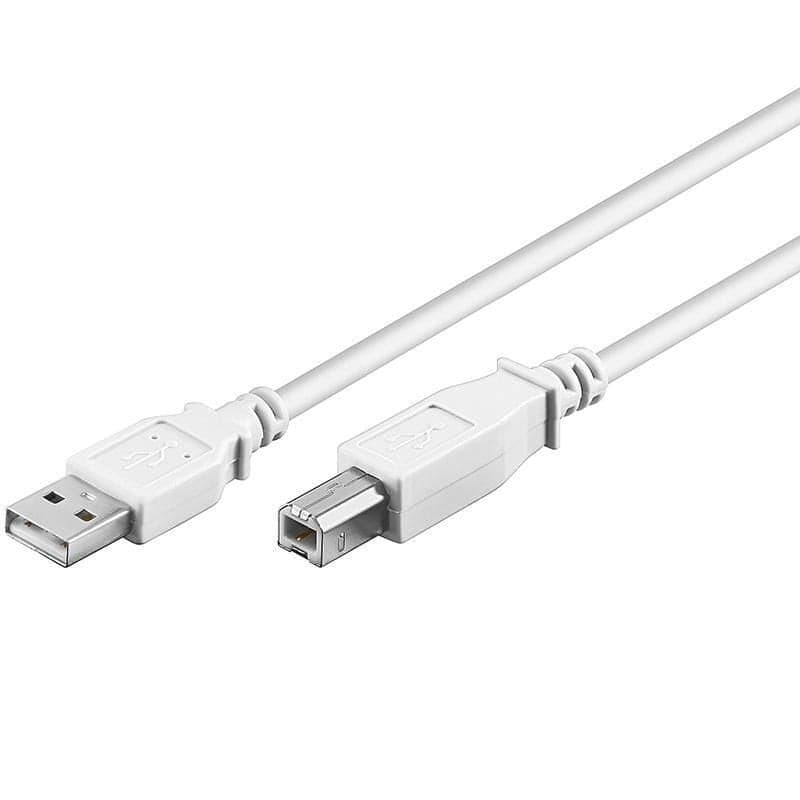 Cavo USB 2.0 A maschio/B maschio 5m Bianco - 9