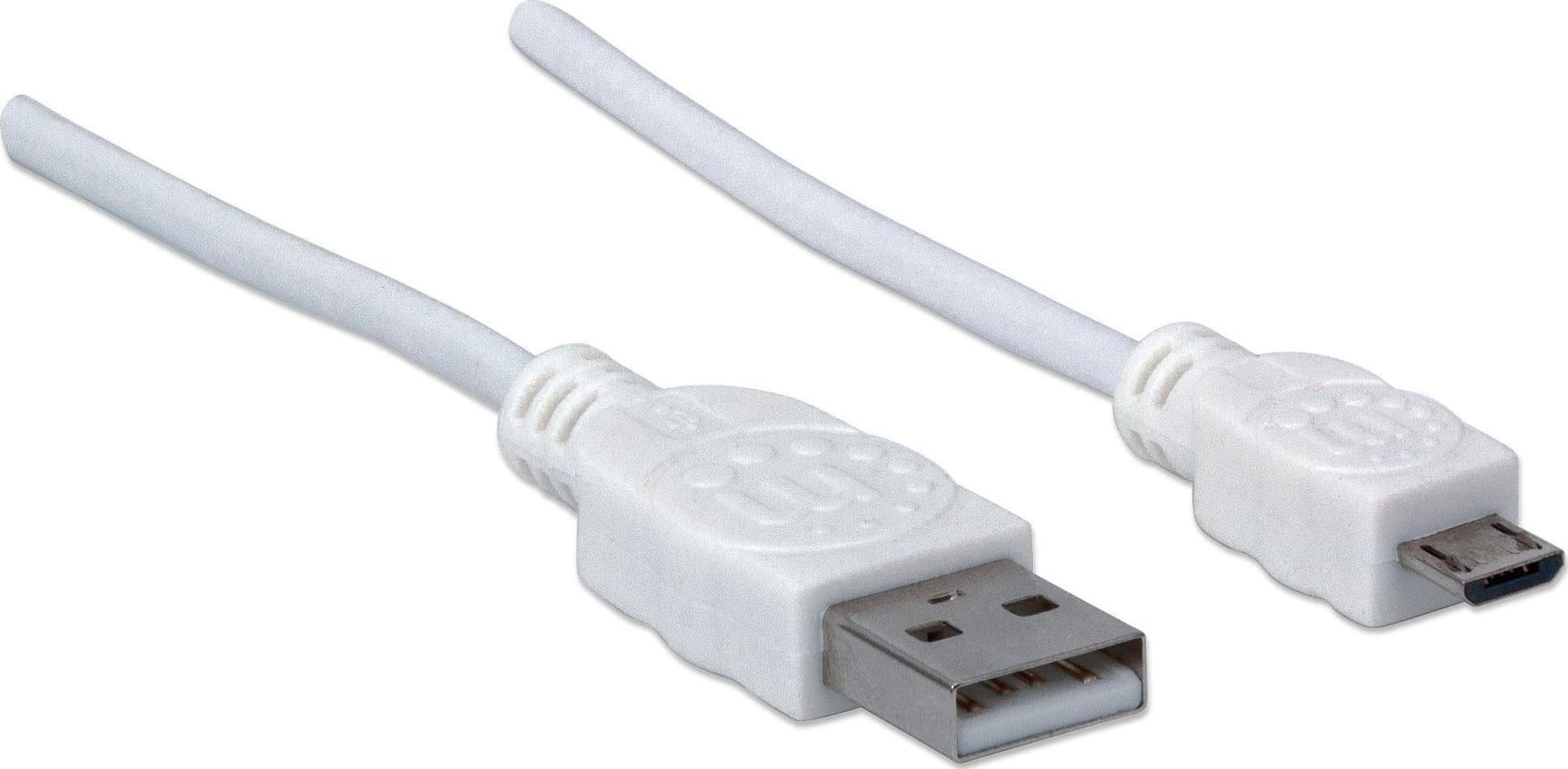 Cavo USB 2.0 A maschio/Micro B maschio 0,3 metri Bianco - 7