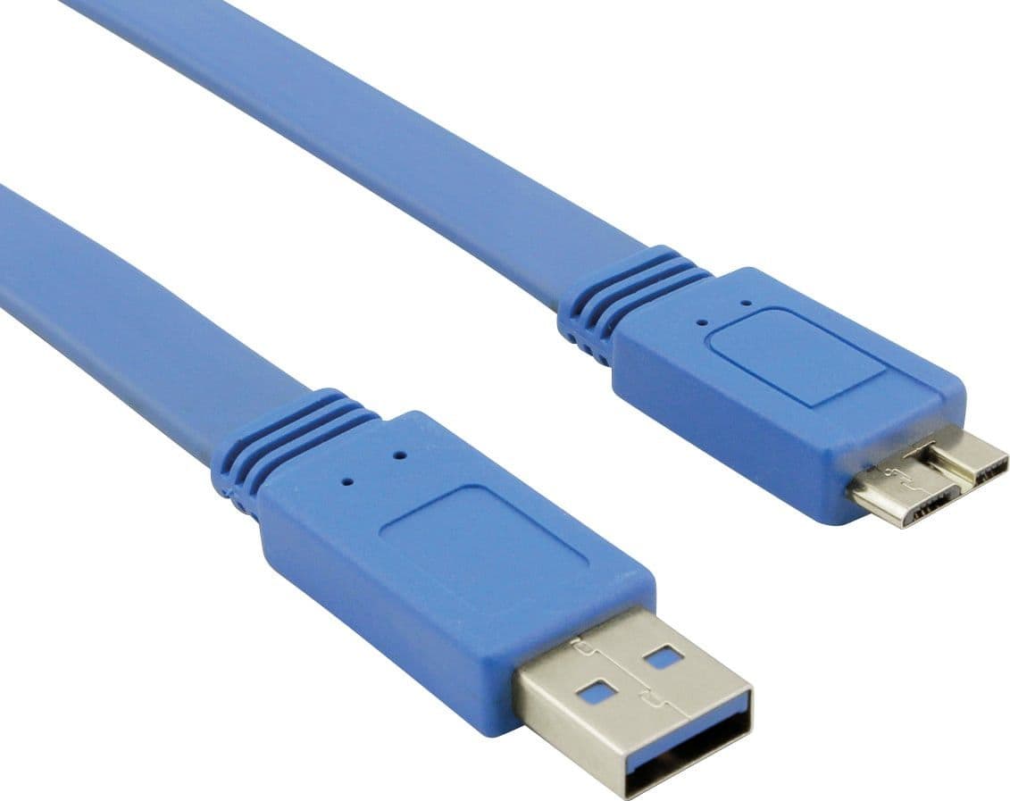 Cavo USB 3.2 Superspeed A maschio/MIC B maschio 1 m FLAT - 15