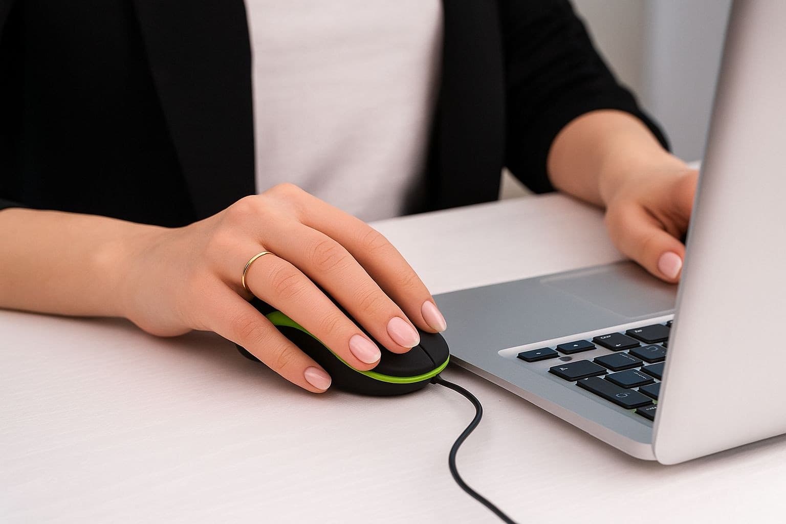 Mouse Ottico USB 1600 Dpi Nero/Verde - 12