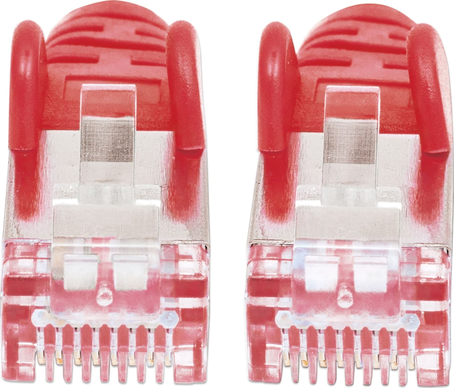 Cavo Patch Cat.7 Plug RJ45 6A S/FTP LSZH 1m Rosso - 9