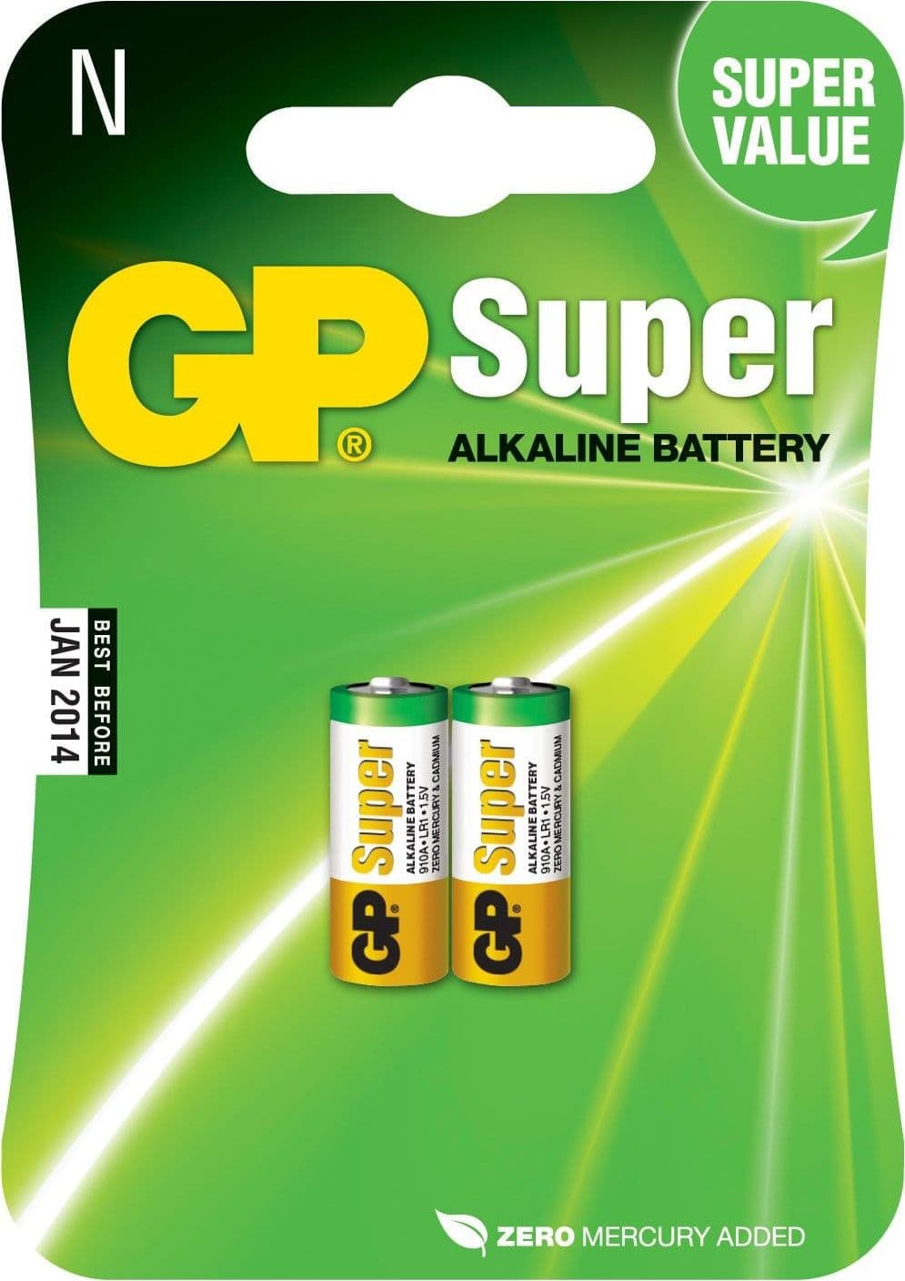 Blister 2 Batterie N/LR1/Lady GP Super - 2