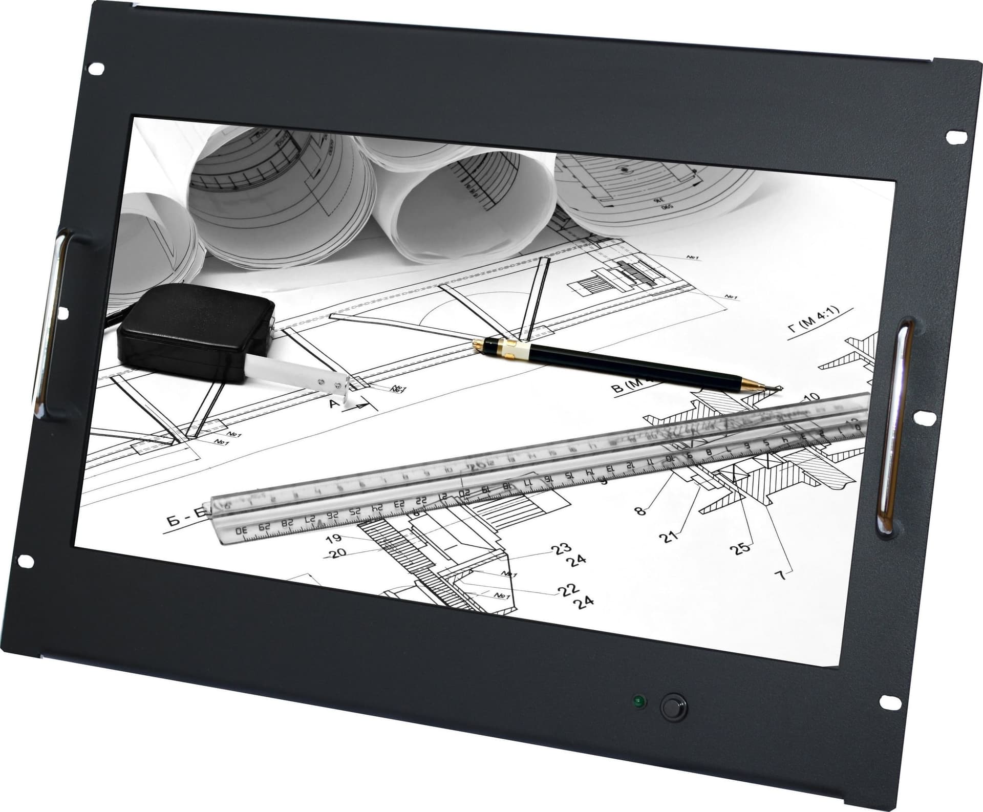 Monitor 8U per Armadio Rack 18,5'' Full HD Nero - 2