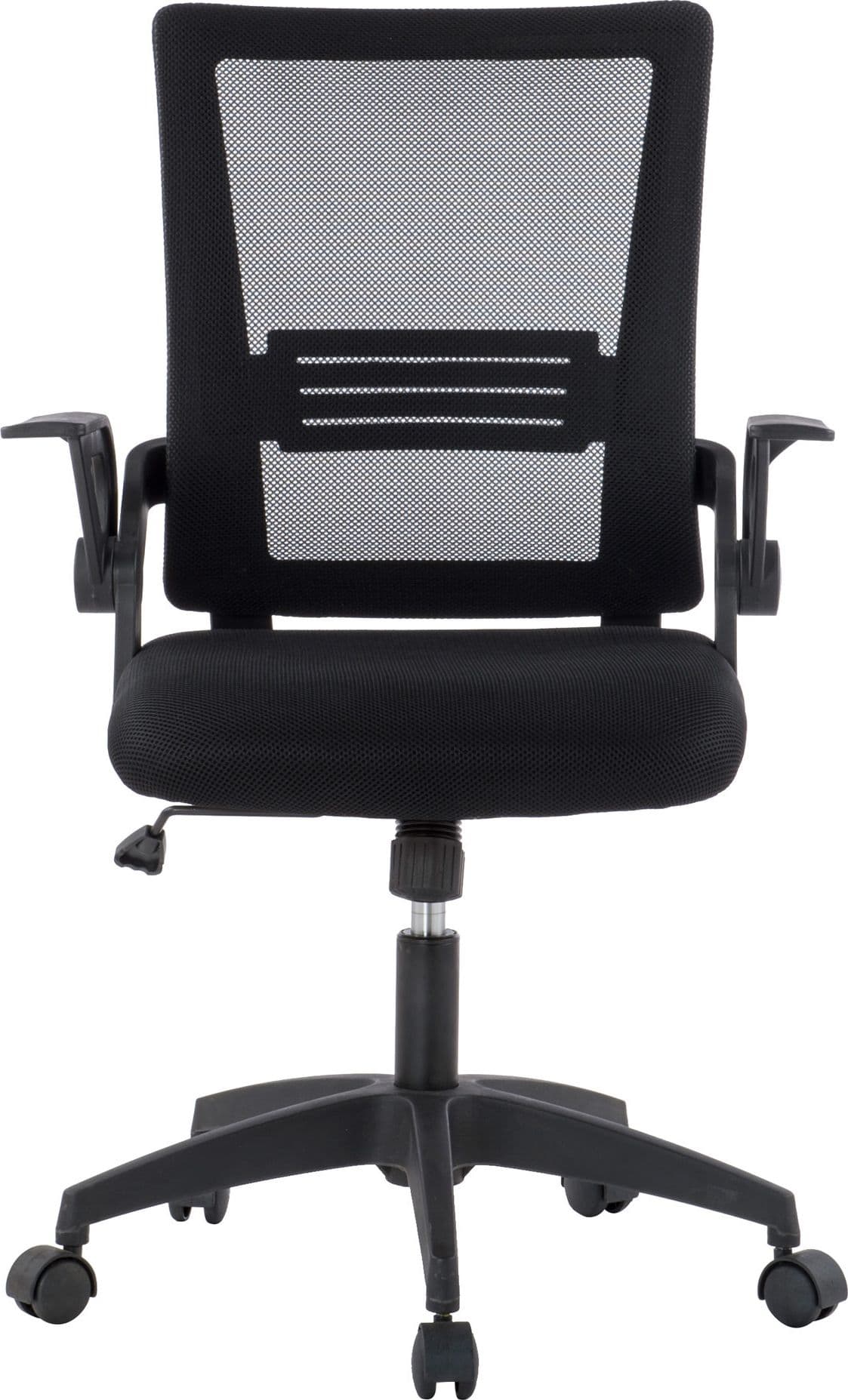 Sedia da Ufficio con Seduta Imbottita e Schienale in Rete - 7