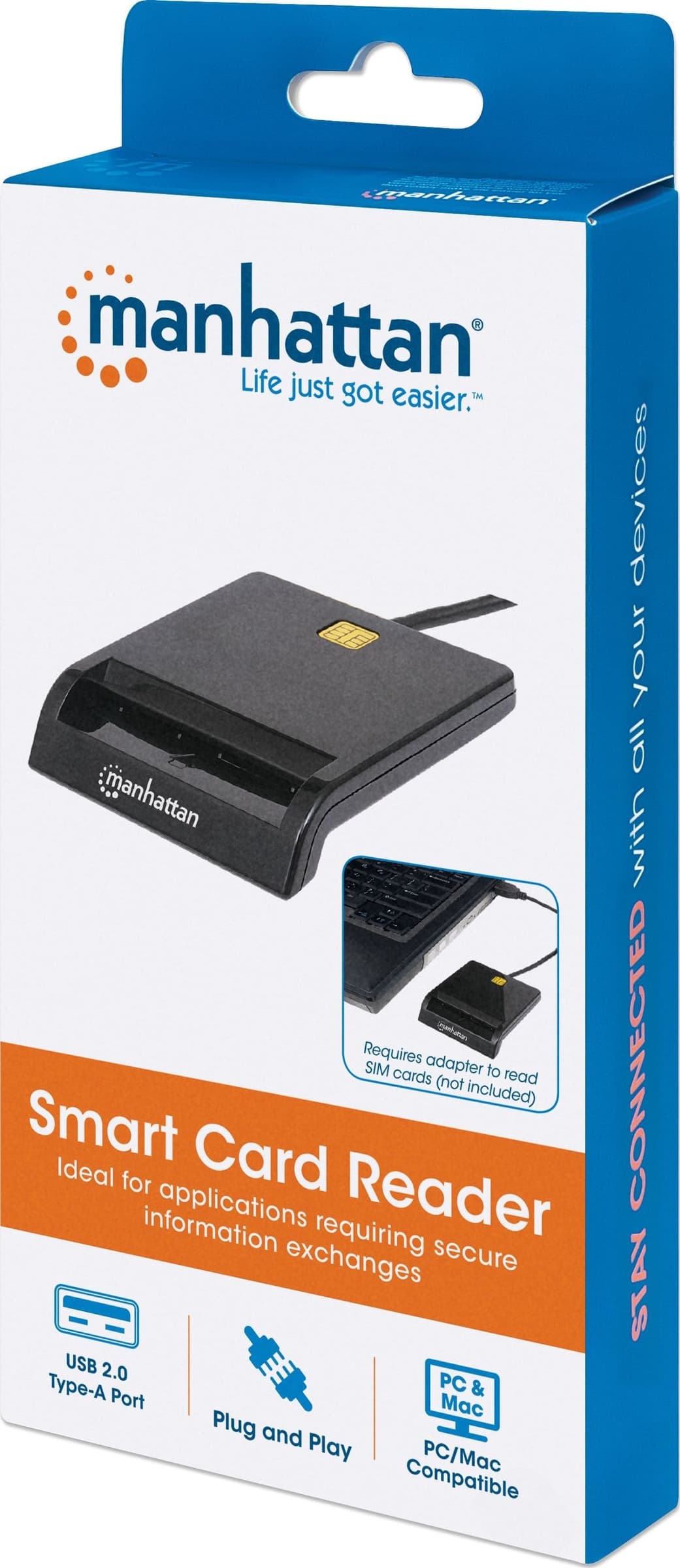 Lettore/Scrittore di Smart Card USB Compatto Nero - 17