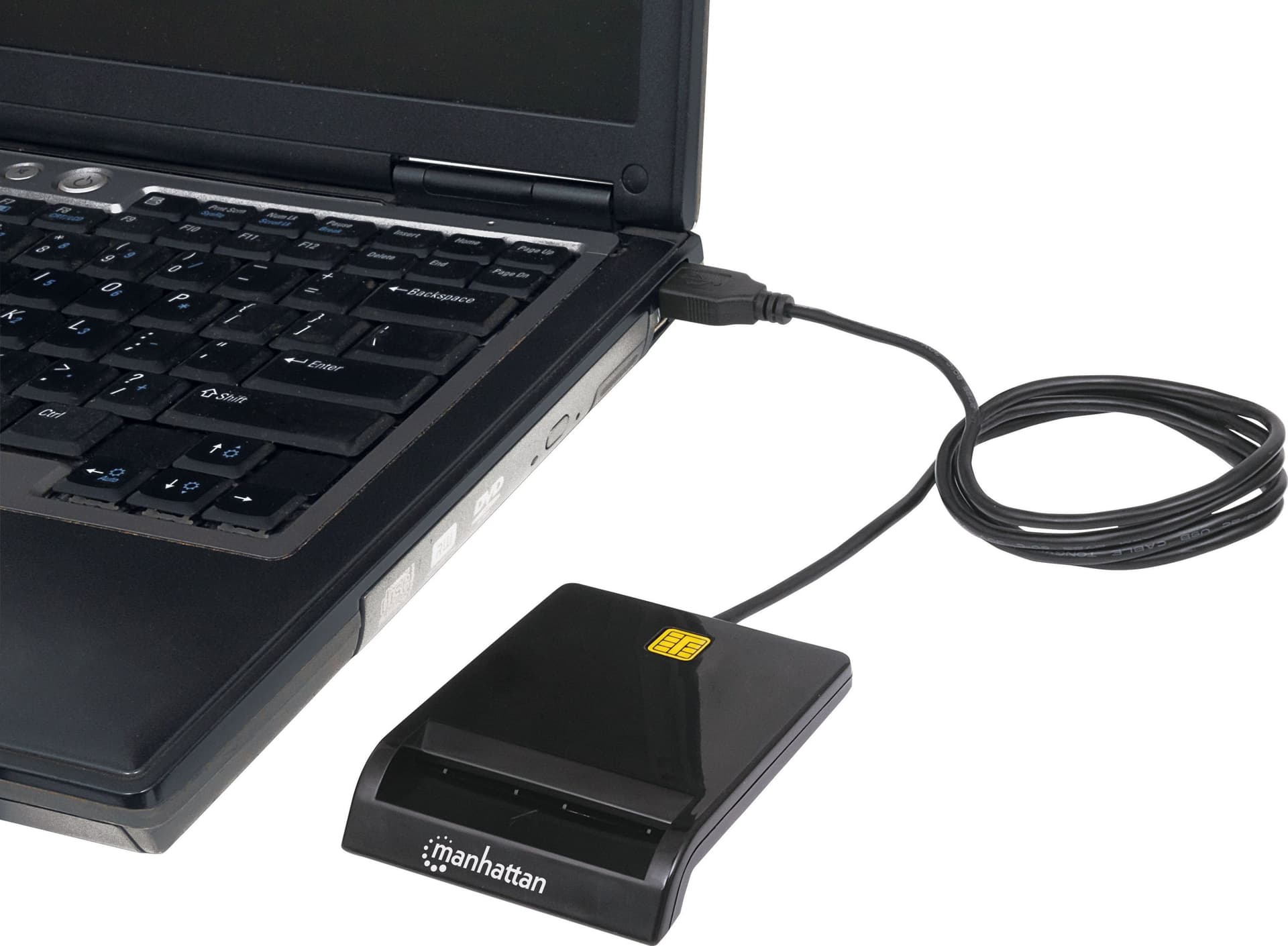 Lettore/Scrittore di Smart Card USB Compatto Nero - 20