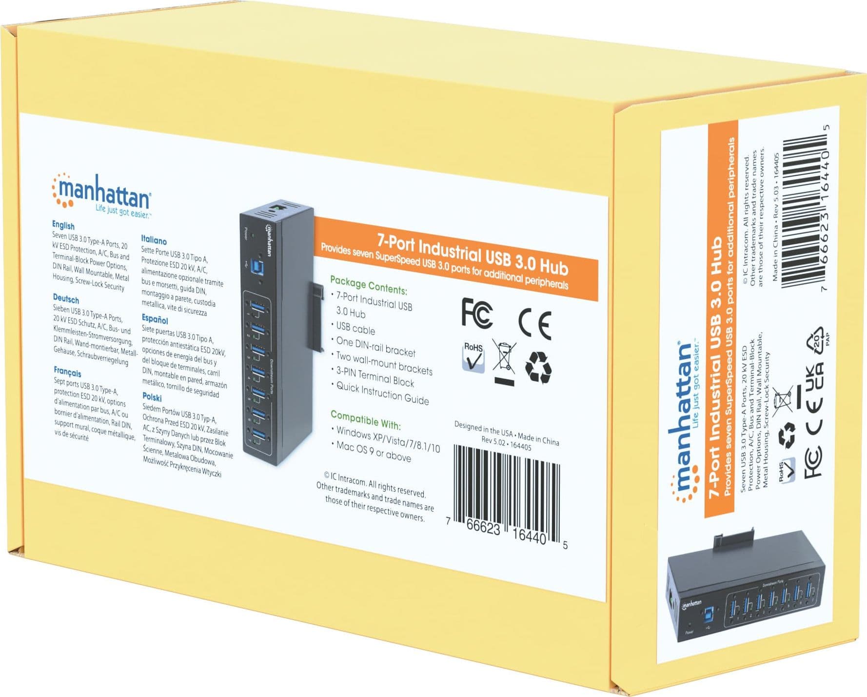 Hub Industriale USB 3.2 7 Porte - 8